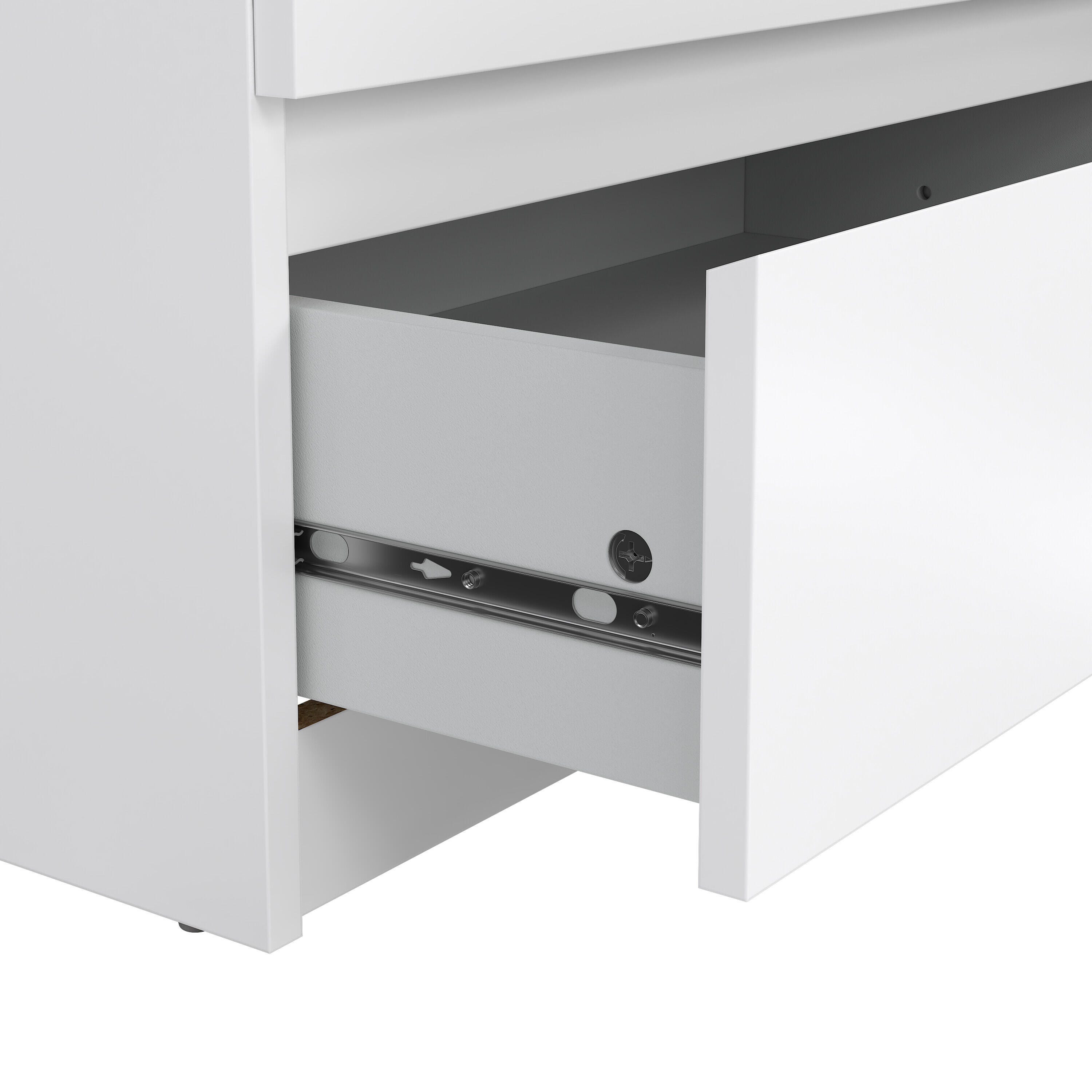 Tvilum Scottsdale 61" 6 Drawer Double Dresser, White, large