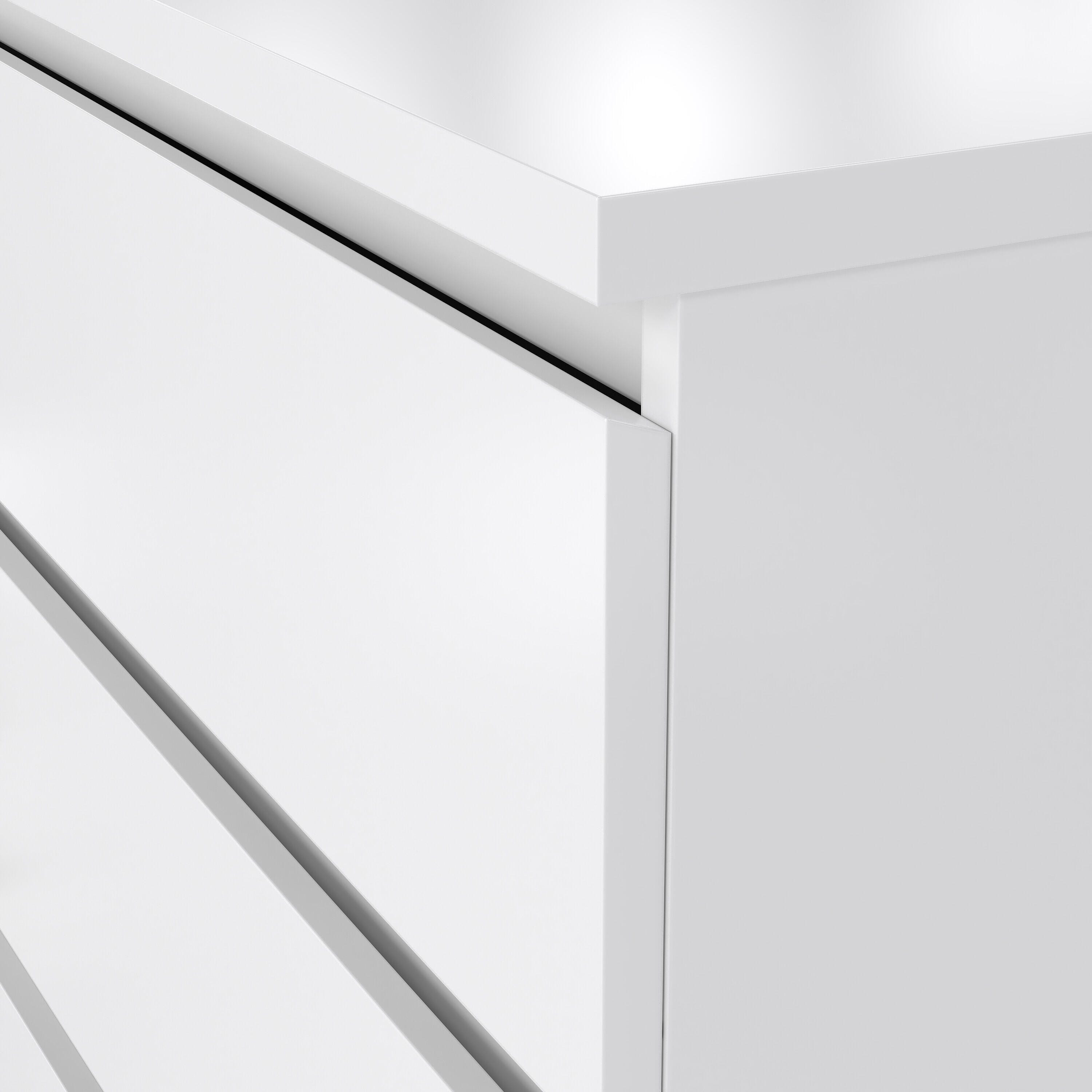 Tvilum Scottsdale 61" 6 Drawer Double Dresser, White, large