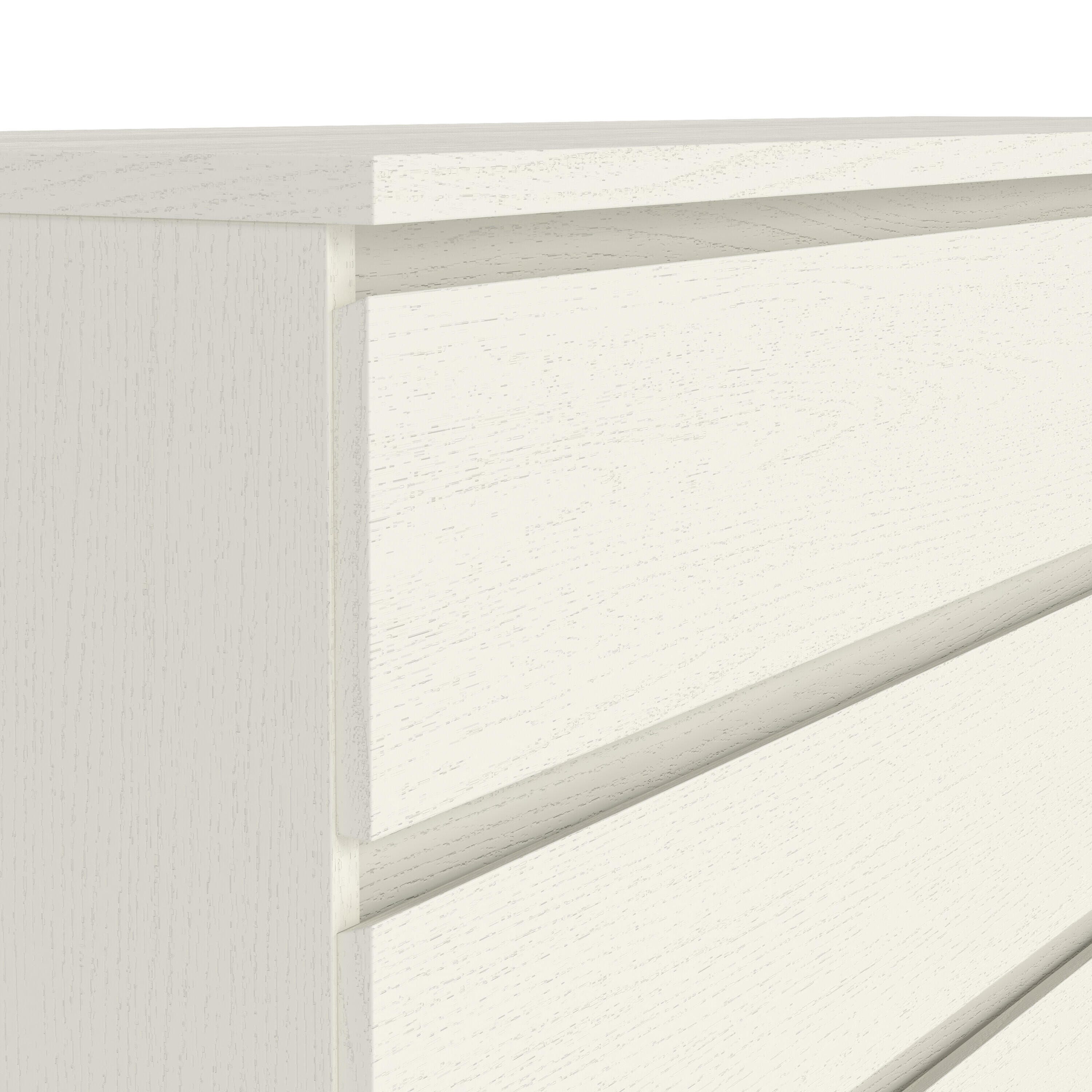 Tvilum Scottsdale 61" 6 Drawer Double Dresser, White Woodgrain, large