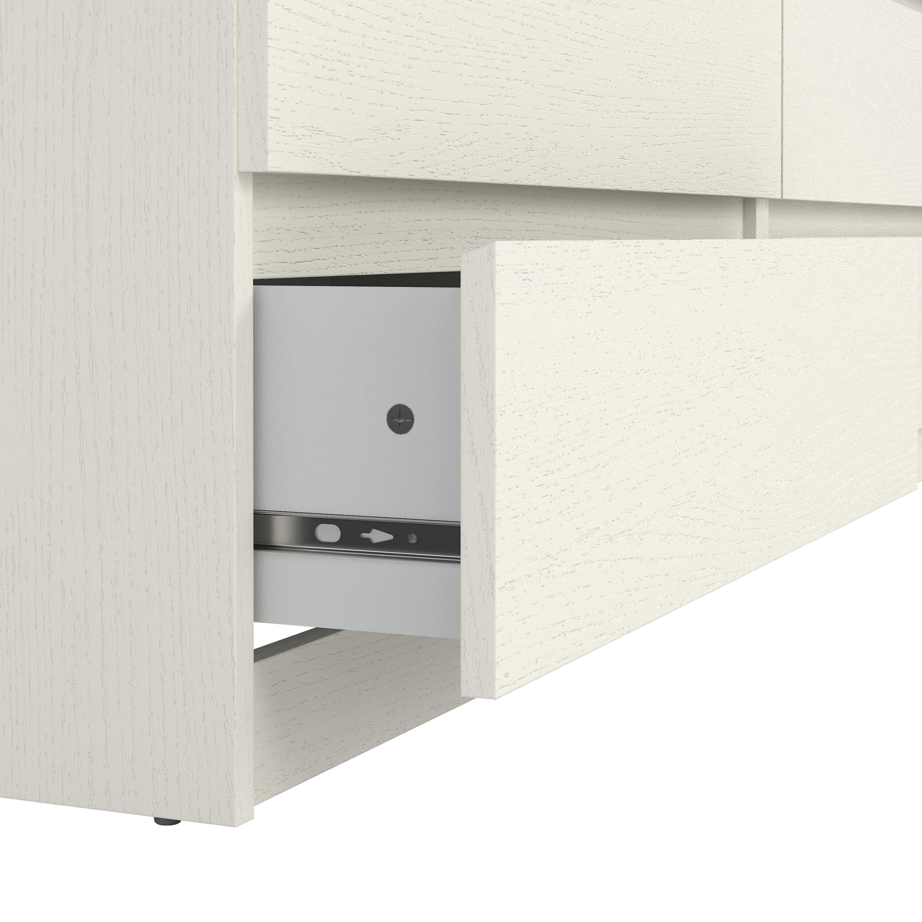 Tvilum Scottsdale 61" 6 Drawer Double Dresser, White Woodgrain, large