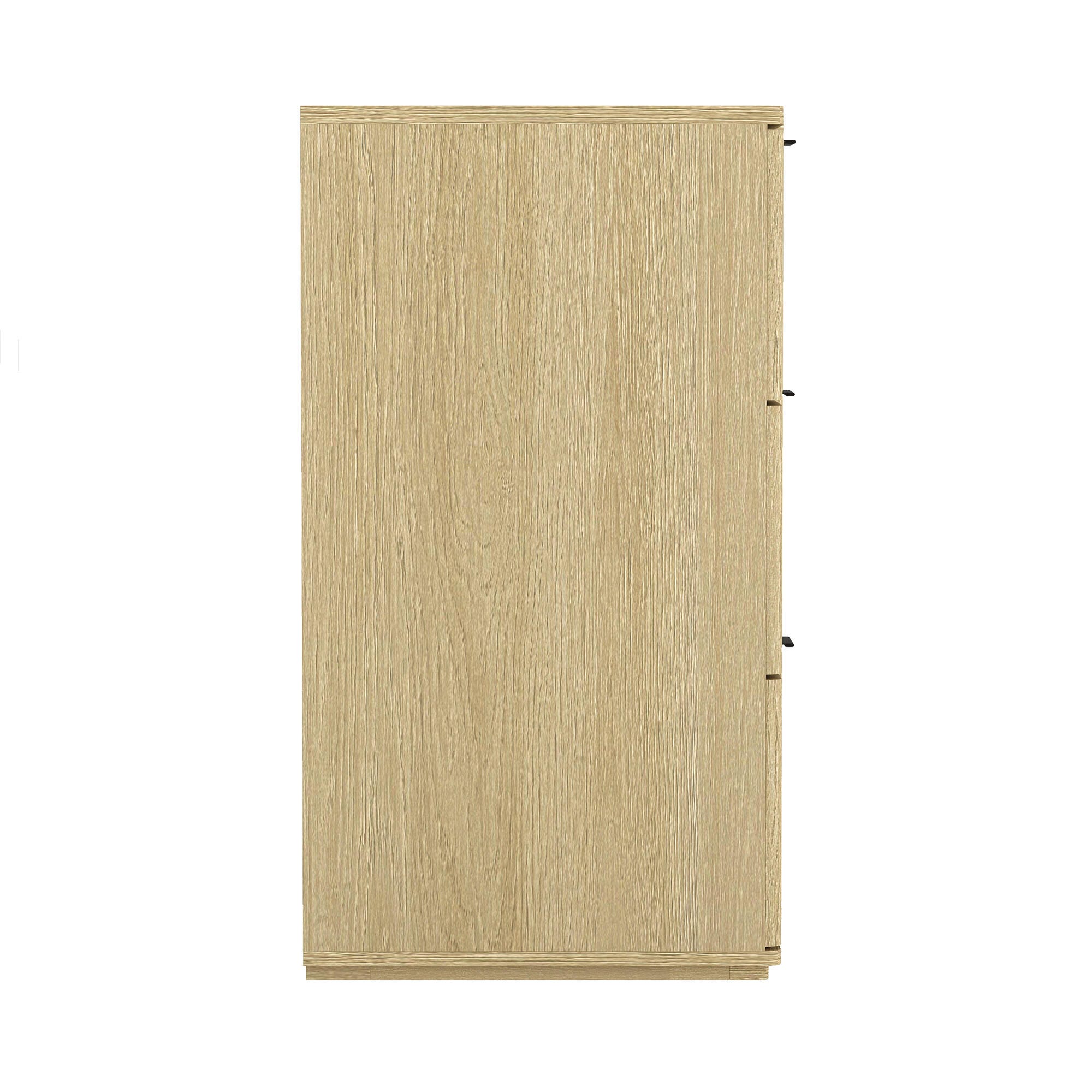 Manhattan Comfort Clive 6 Drawer Double Dresser, Natural Oak/Black, large