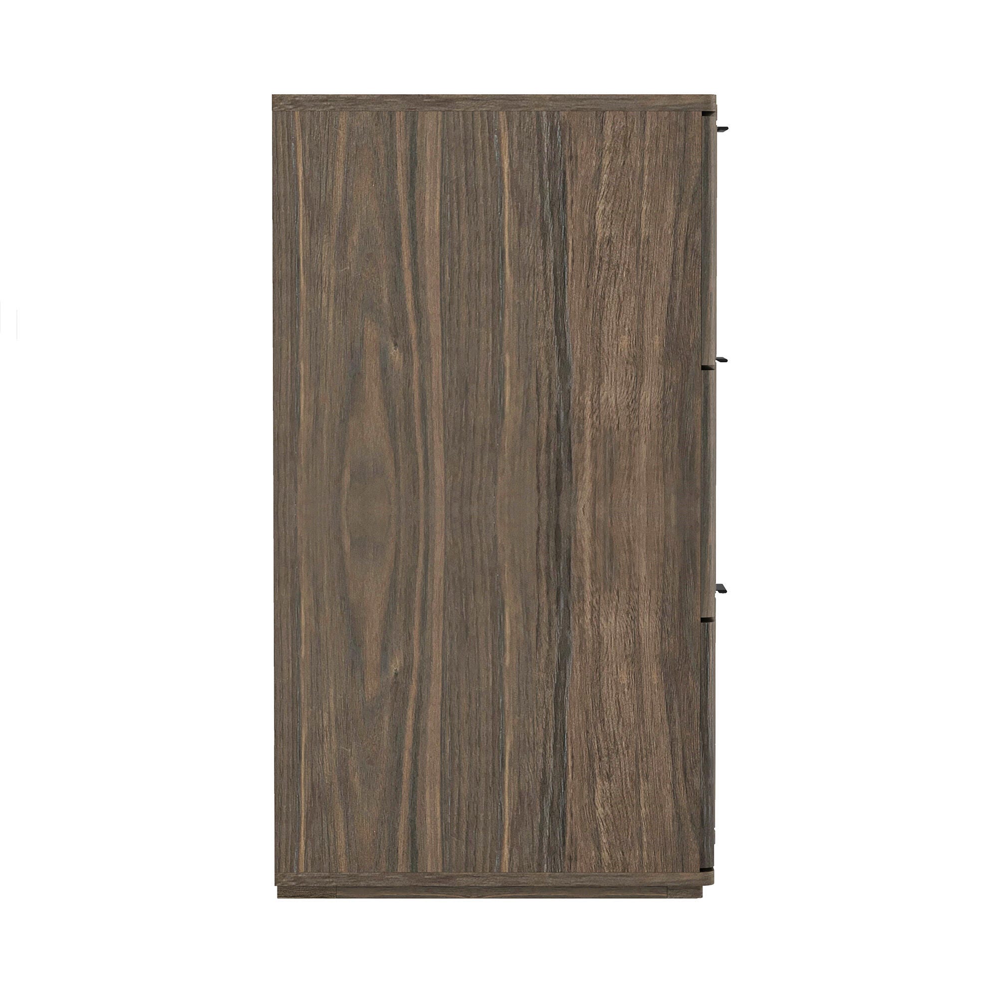 Manhattan Comfort Clive 6 Drawer Double Dresser, Walnut/Black, large