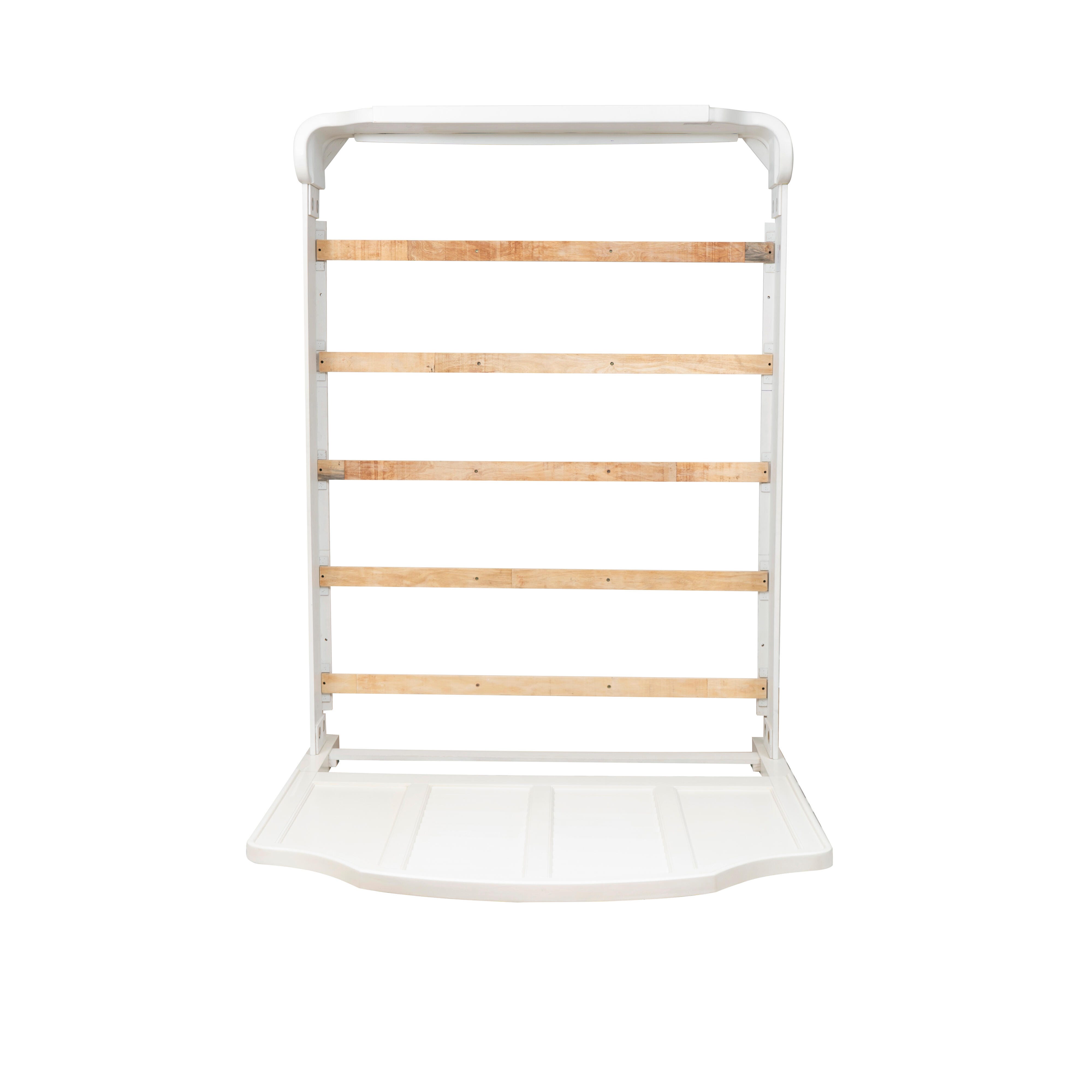 Linon Nori Queen Panel Bed, White, large