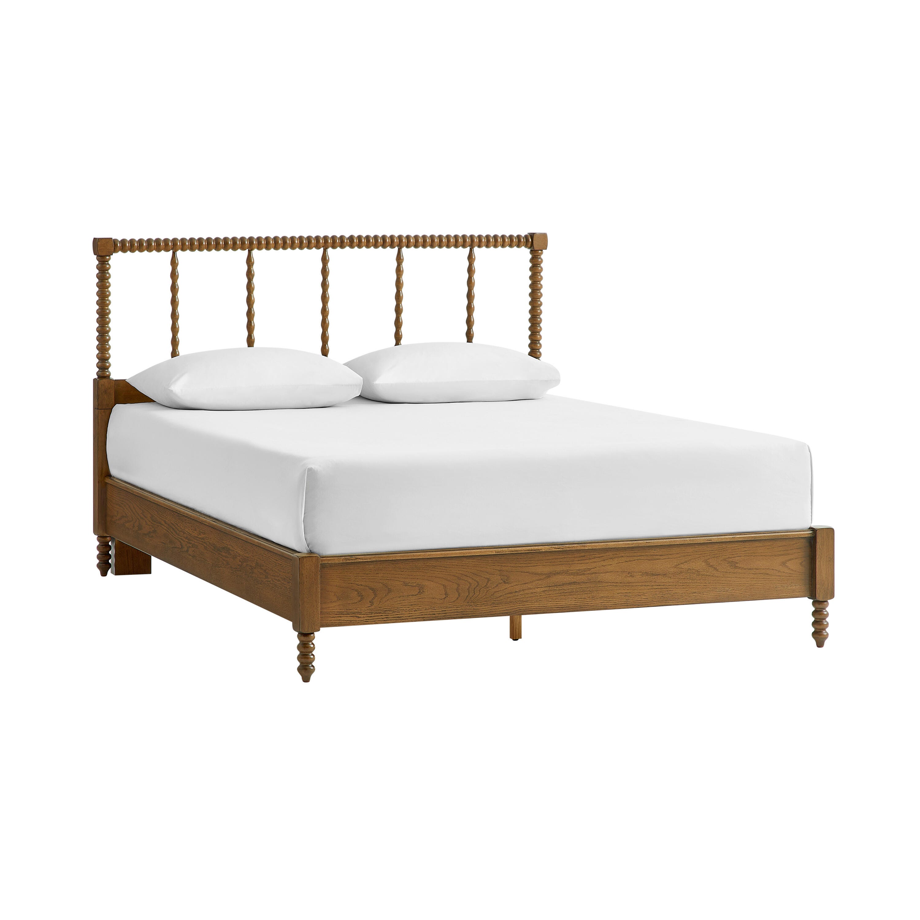 Crosley Furniture Lucille King Bed, Brown, large
