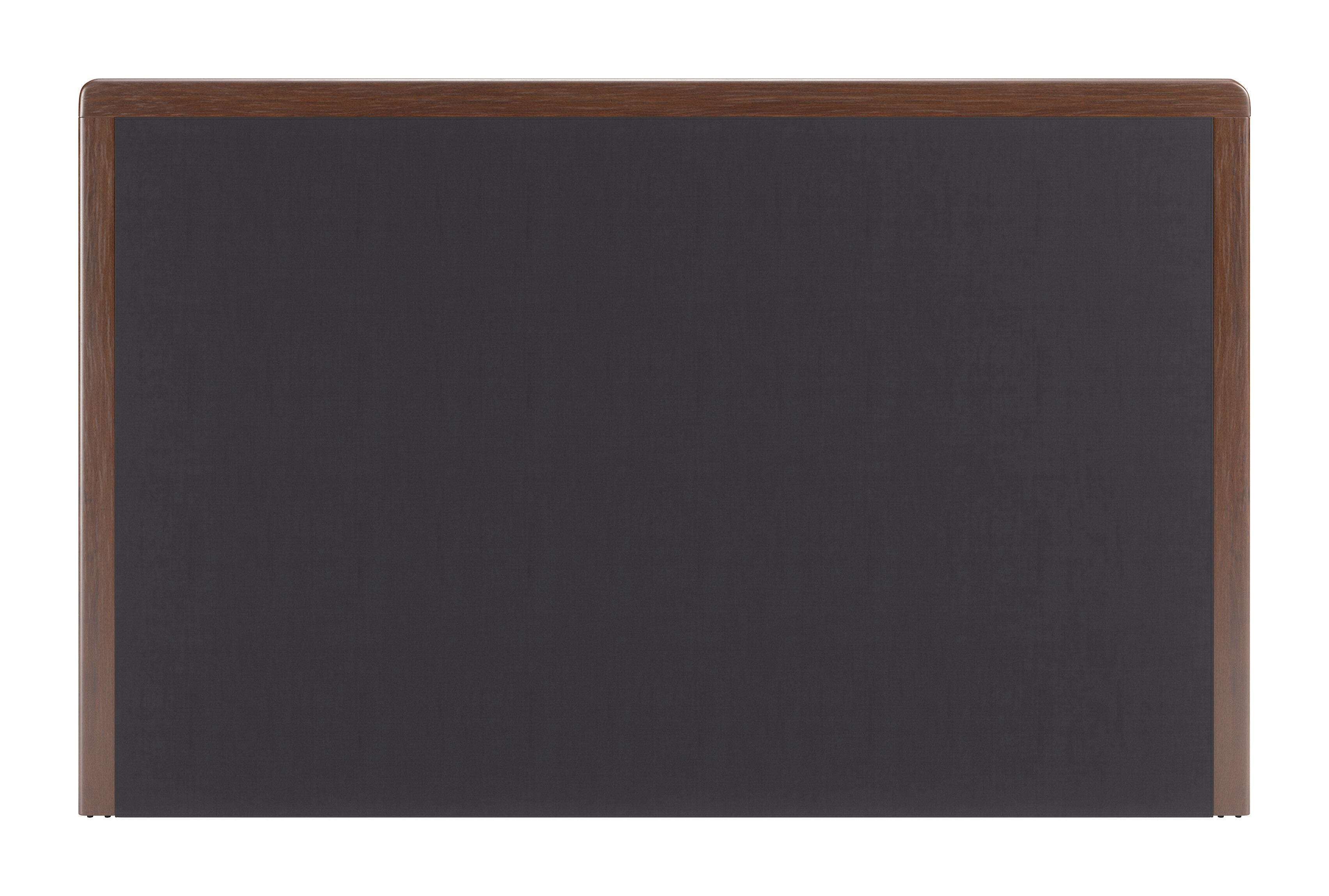 Erika Home ZUO Somune King Panel Platform Bed, Gray/Walnut, large