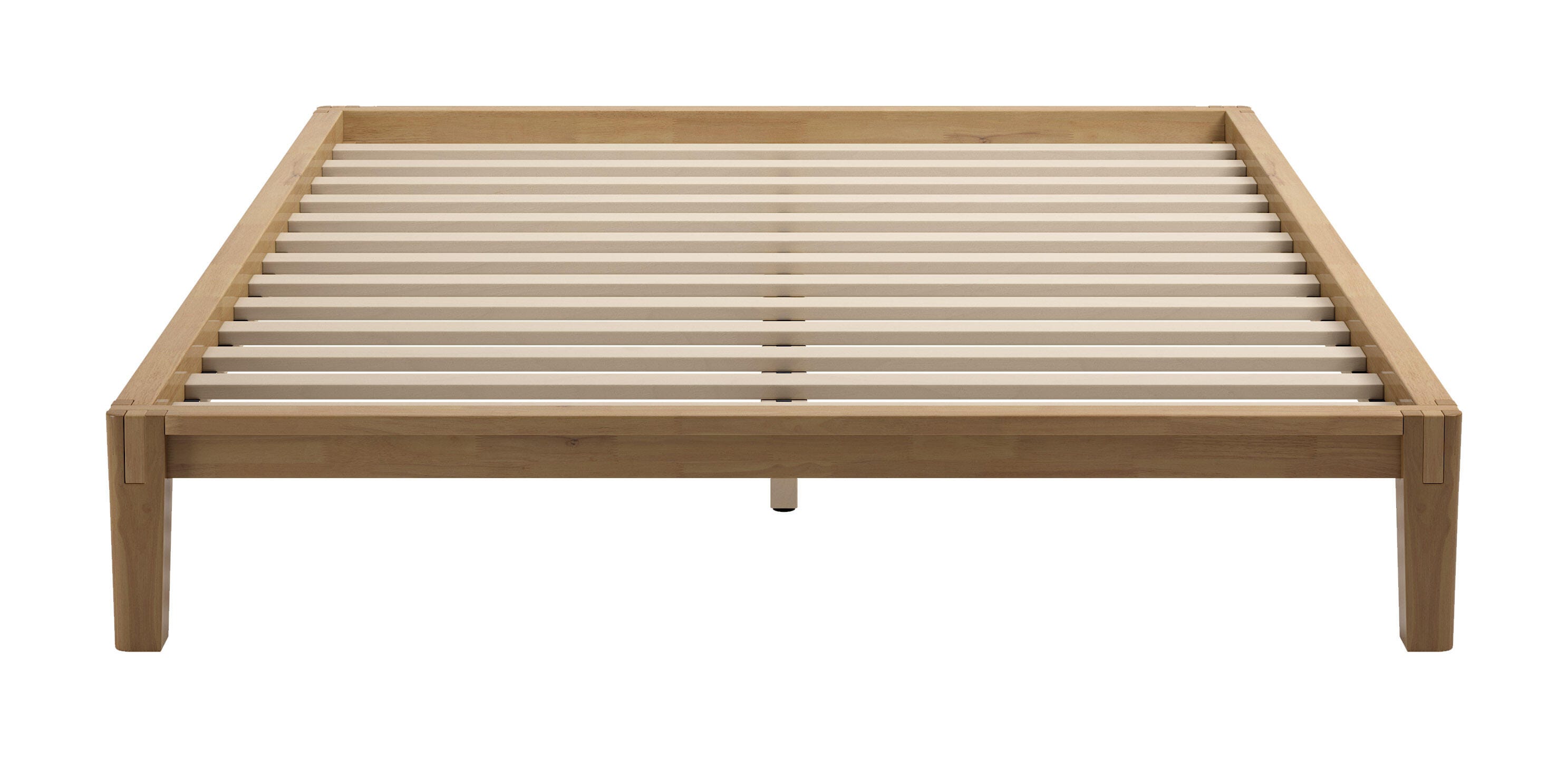 Erika Home ZUO Lumm Solid Queen Platform Bed, Natural, large