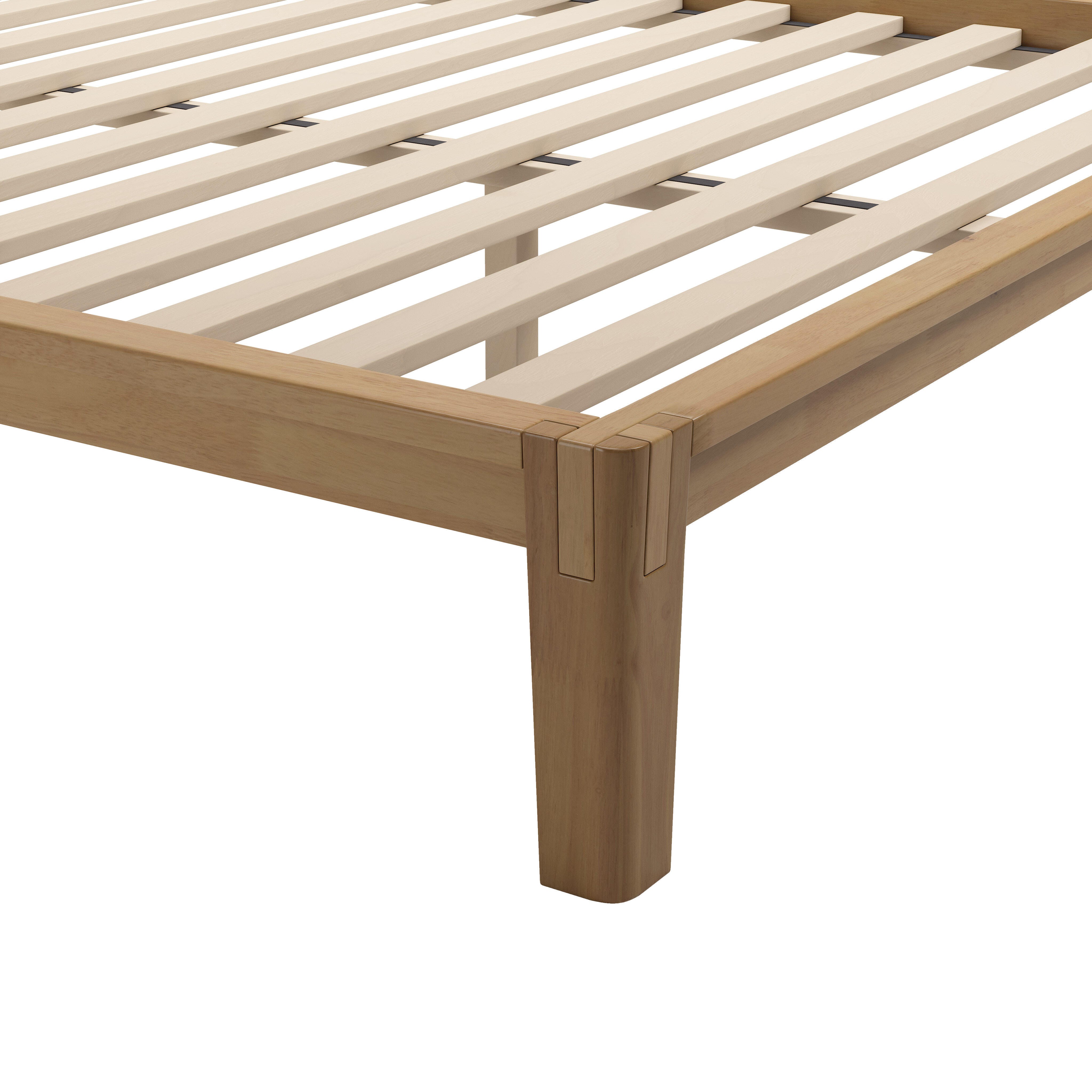 Erika Home ZUO Lumm Solid Queen Platform Bed, Natural, large