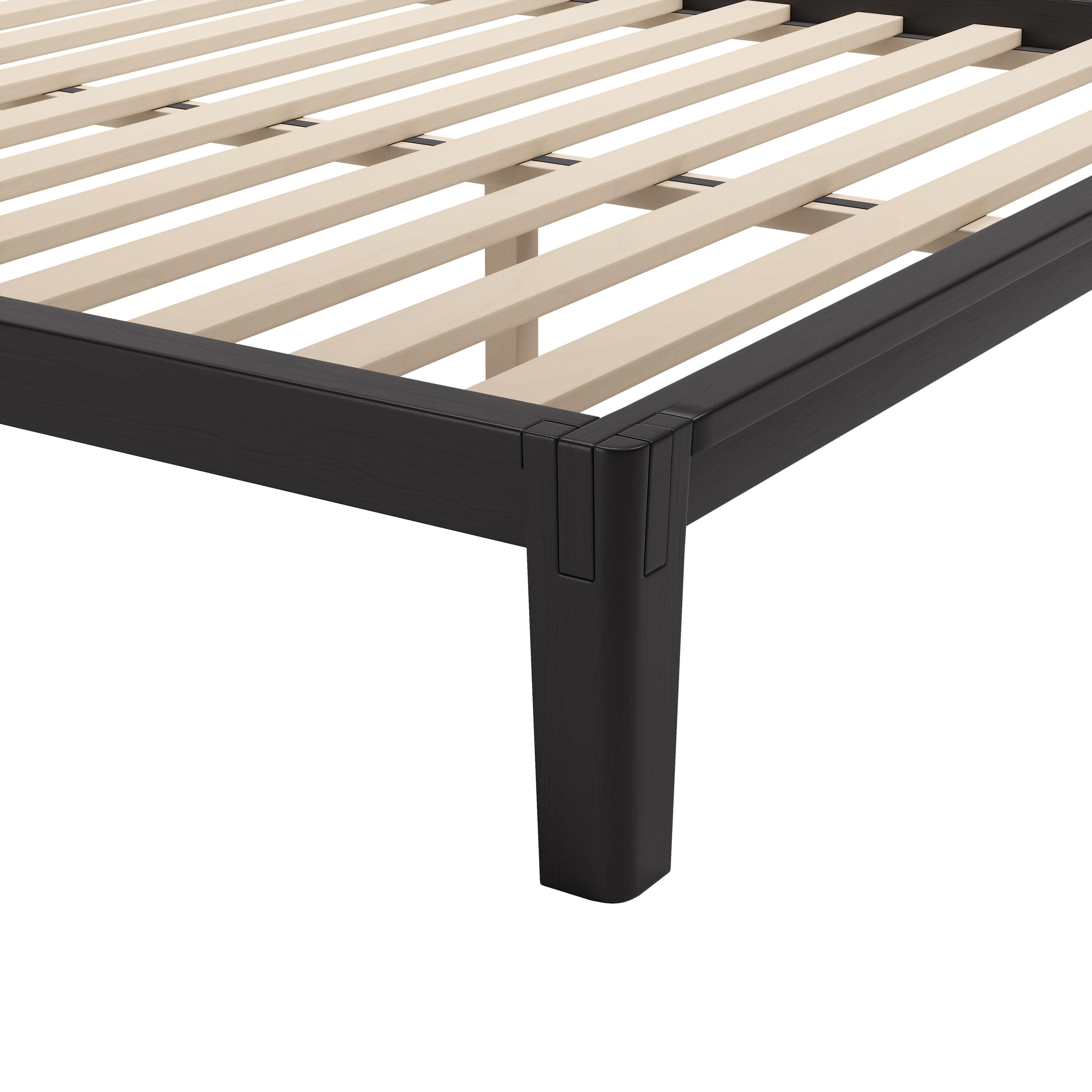Erika Home ZUO Lumm Solid Queen Platform Bed, Black, large