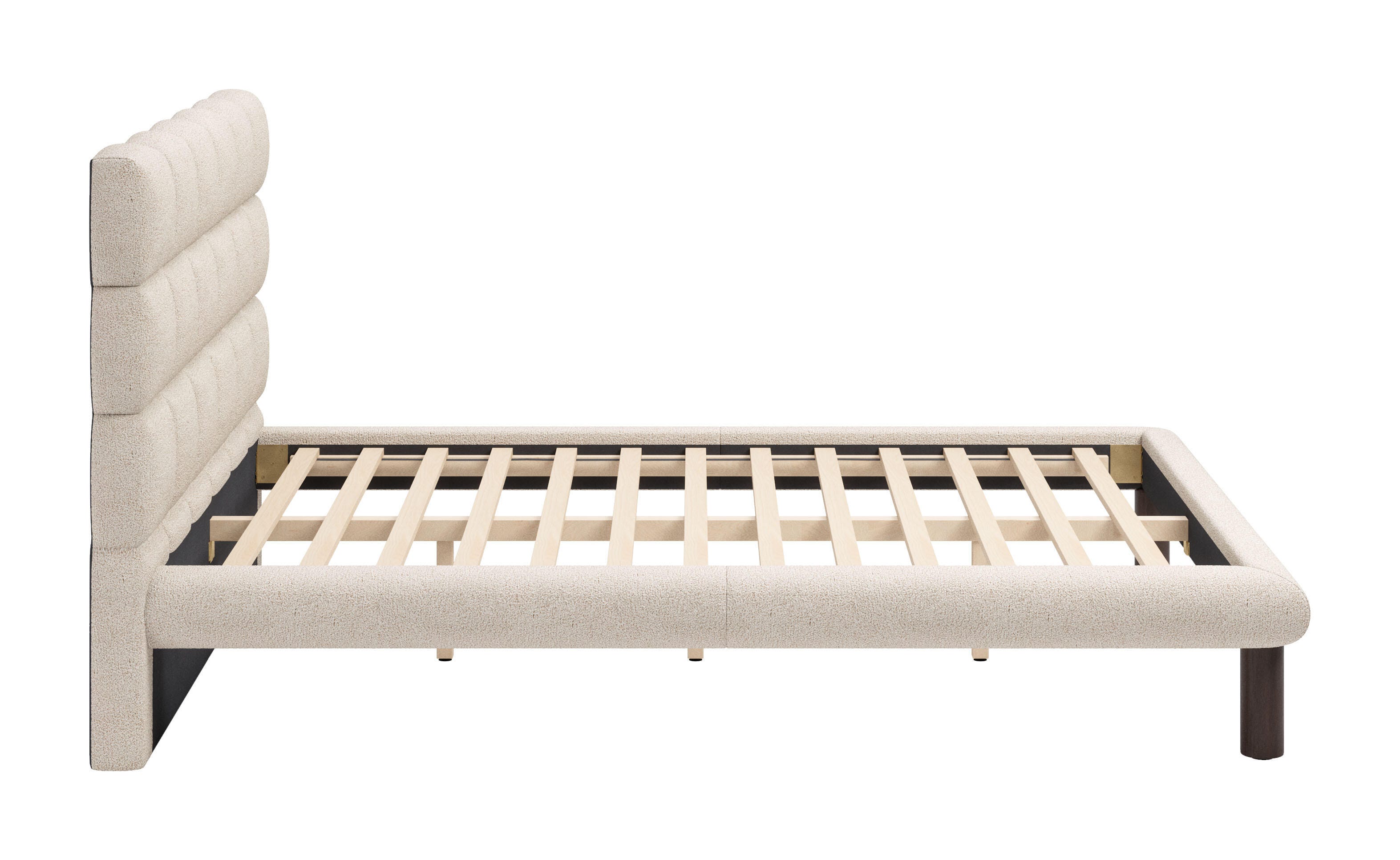 Erika Home ZUO Placid Queen Panel Platform Bed, Beige, large