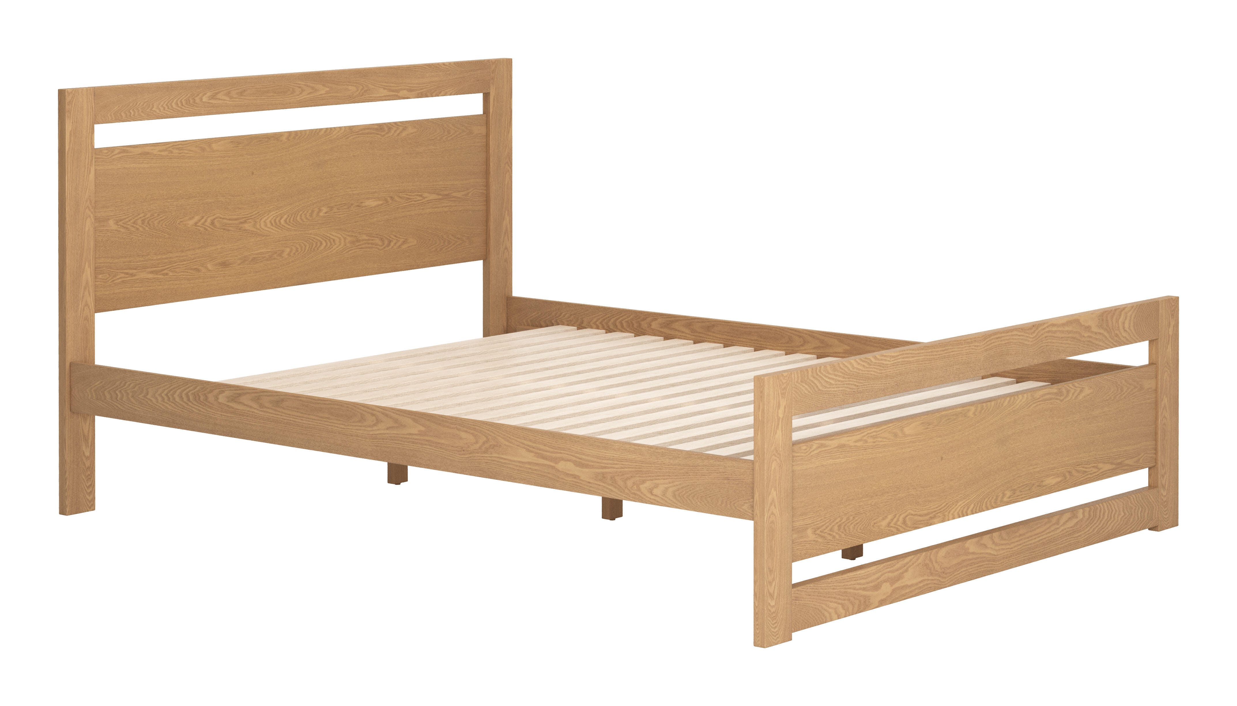 Erika Home ZUO Repos Queen Panel Platform Bed, Brown, large