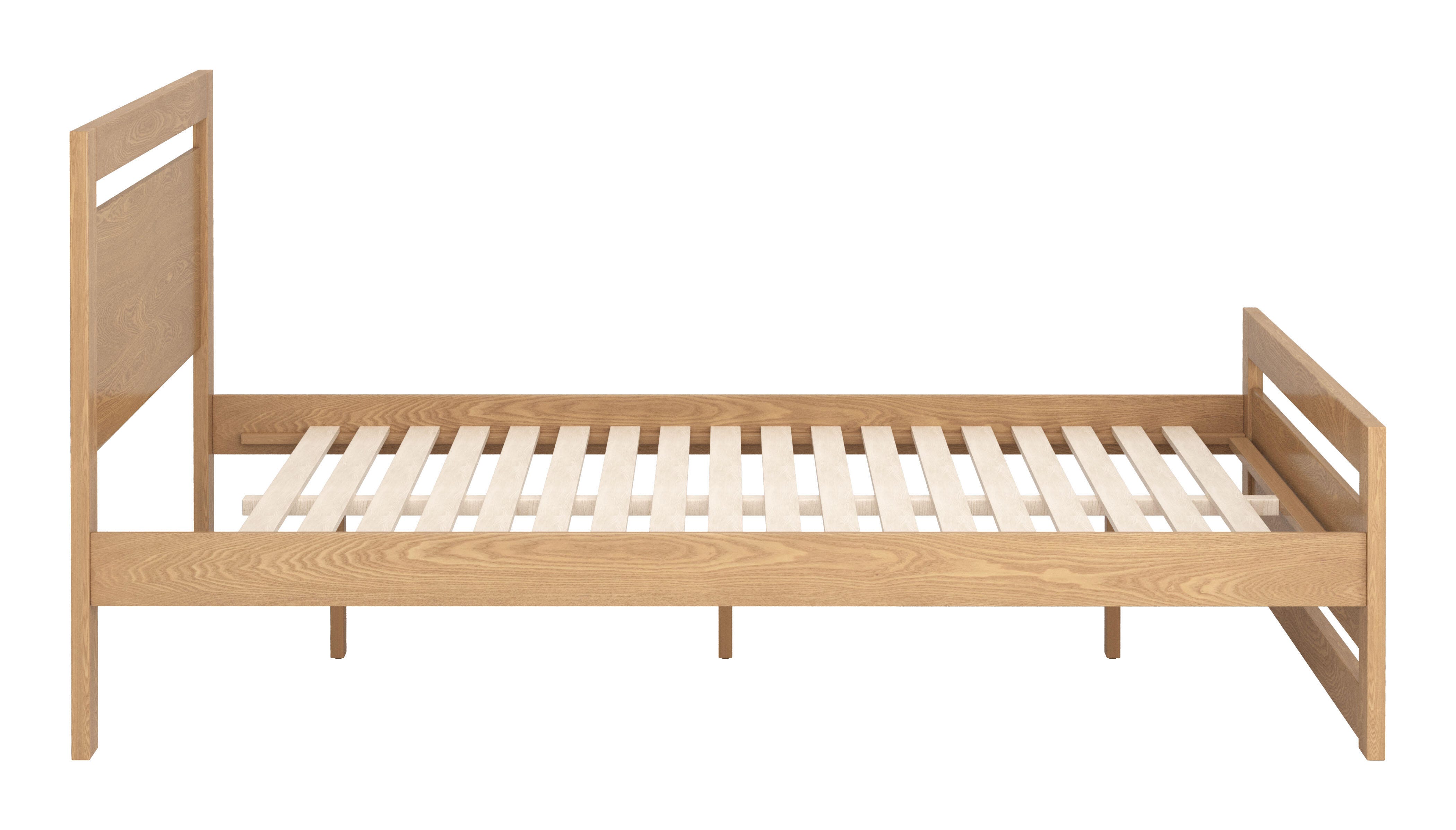 Erika Home ZUO Repos Queen Panel Platform Bed, Brown, large