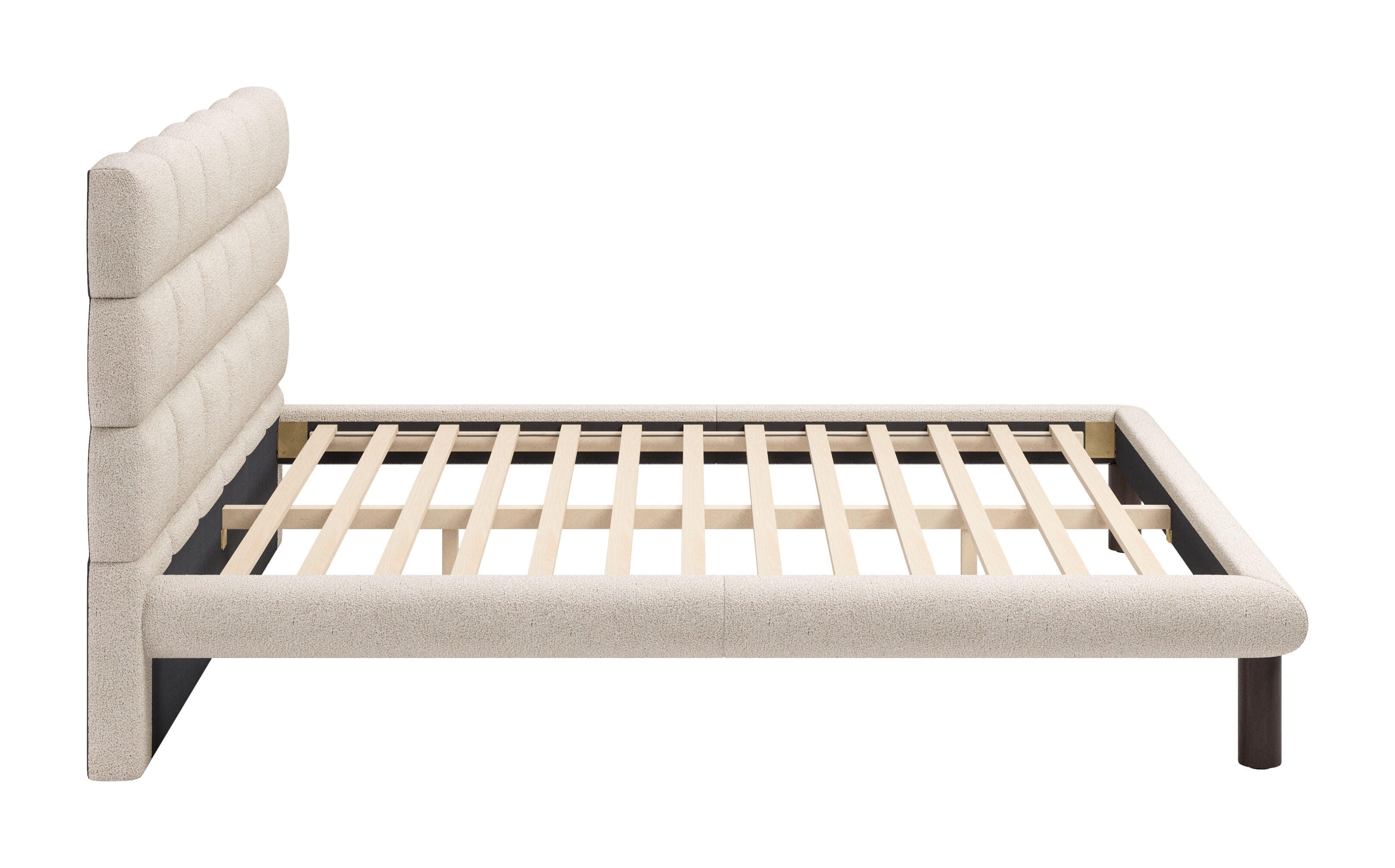 Erika Home ZUO Placid King Panel Platform Bed, Beige, large
