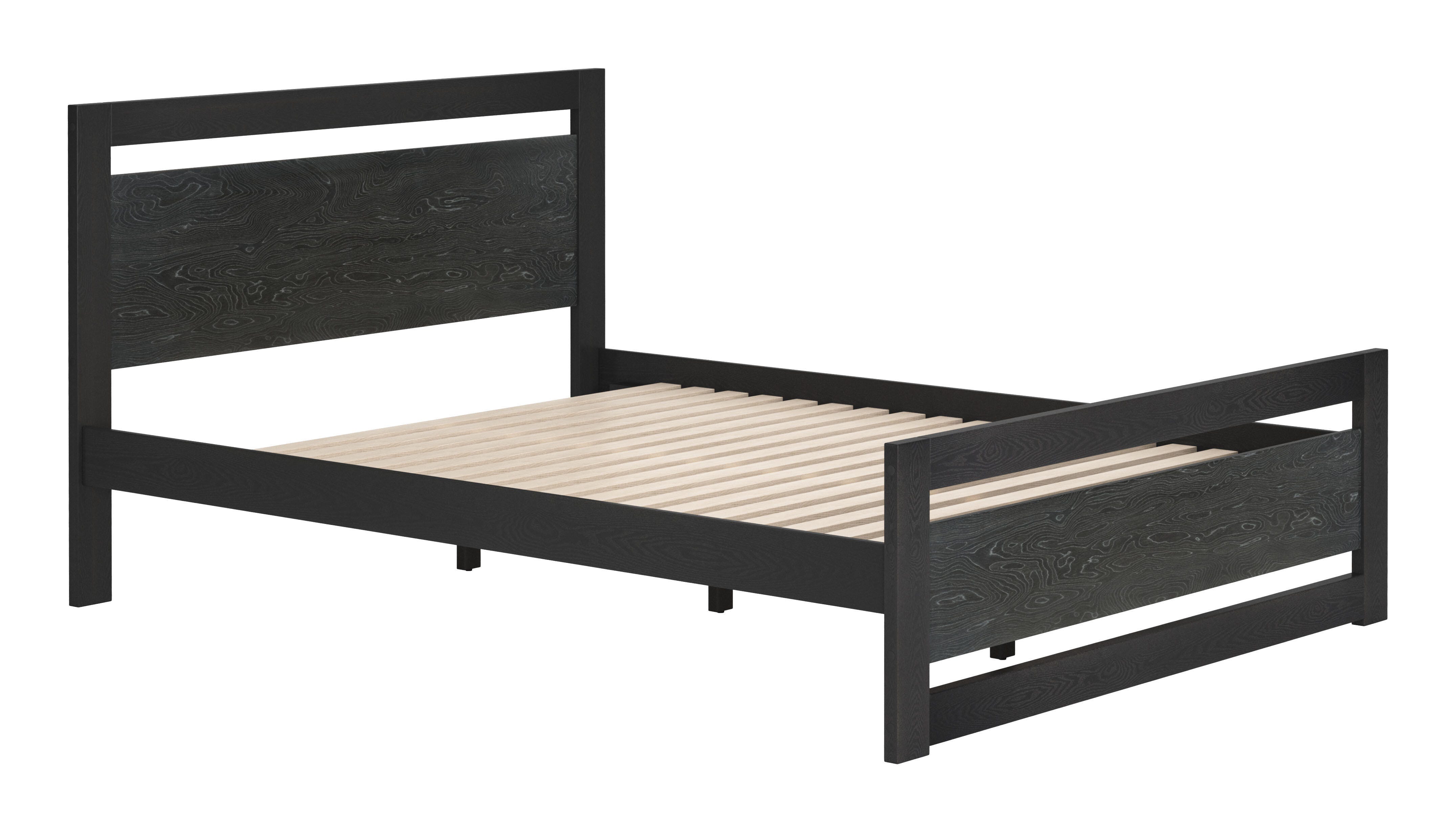Erika Home ZUO Repos Queen Panel Platform Bed, Black, large