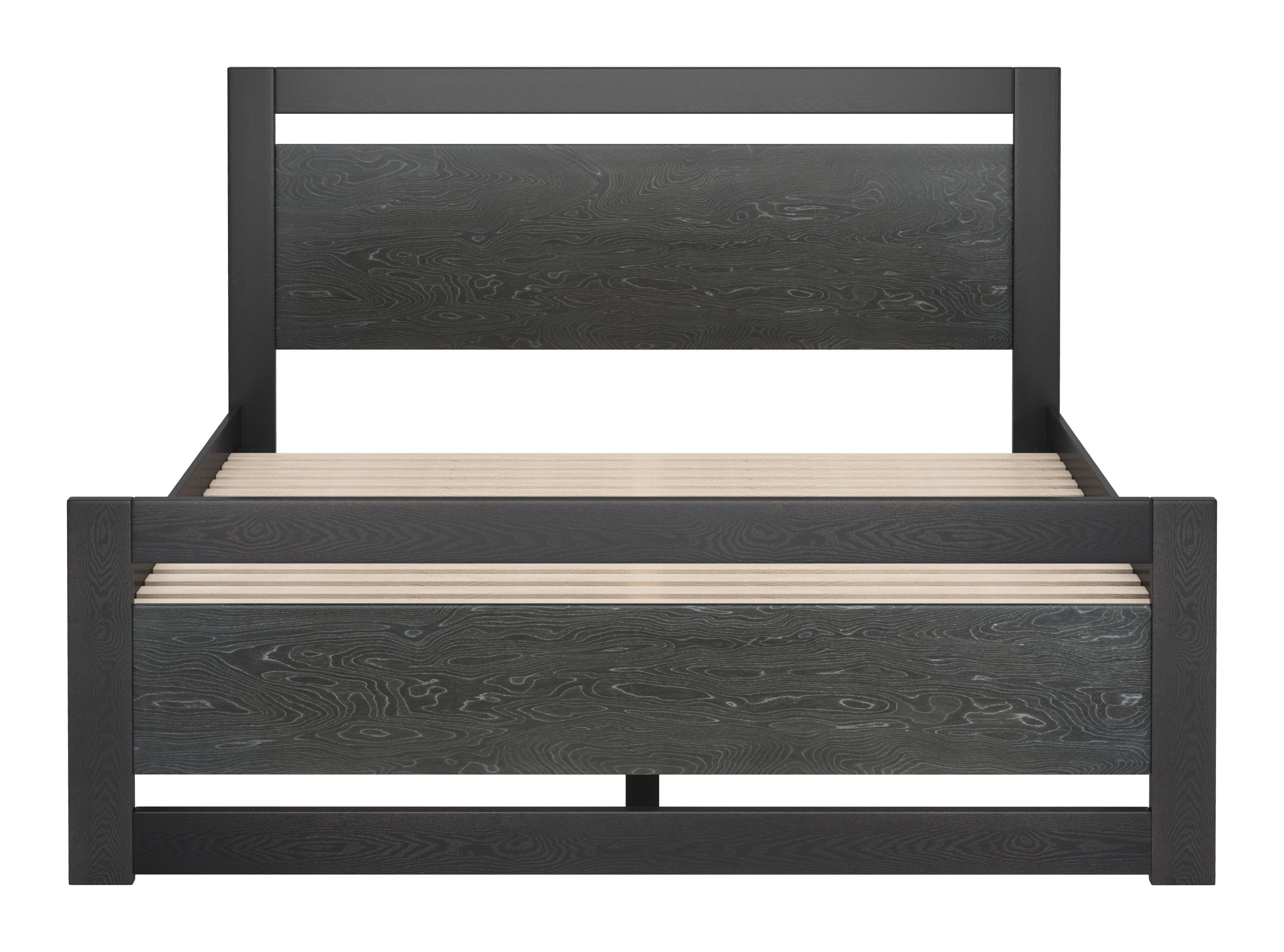 Erika Home ZUO Repos Queen Panel Platform Bed, Black, large
