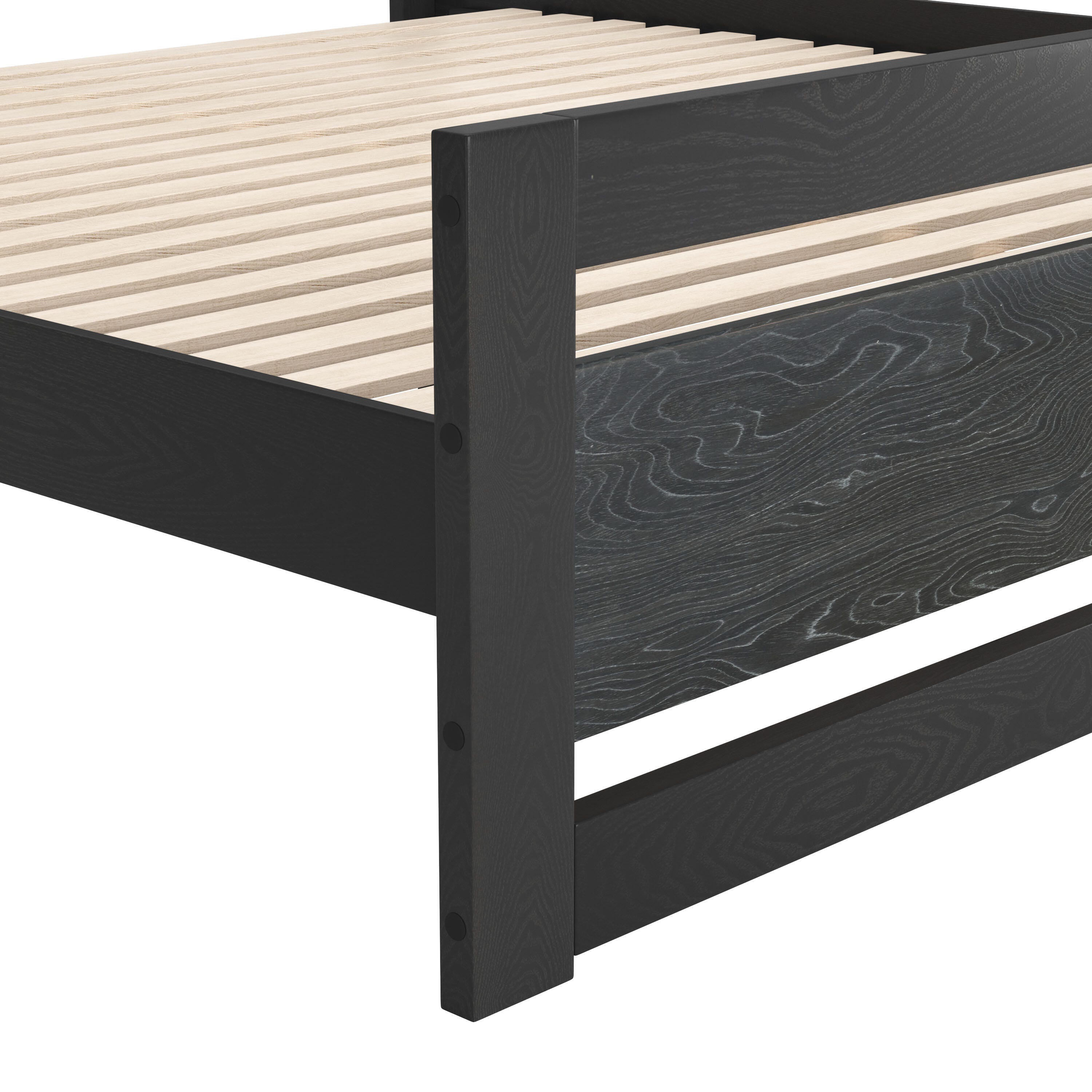 Erika Home ZUO Repos Queen Panel Platform Bed, Black, large