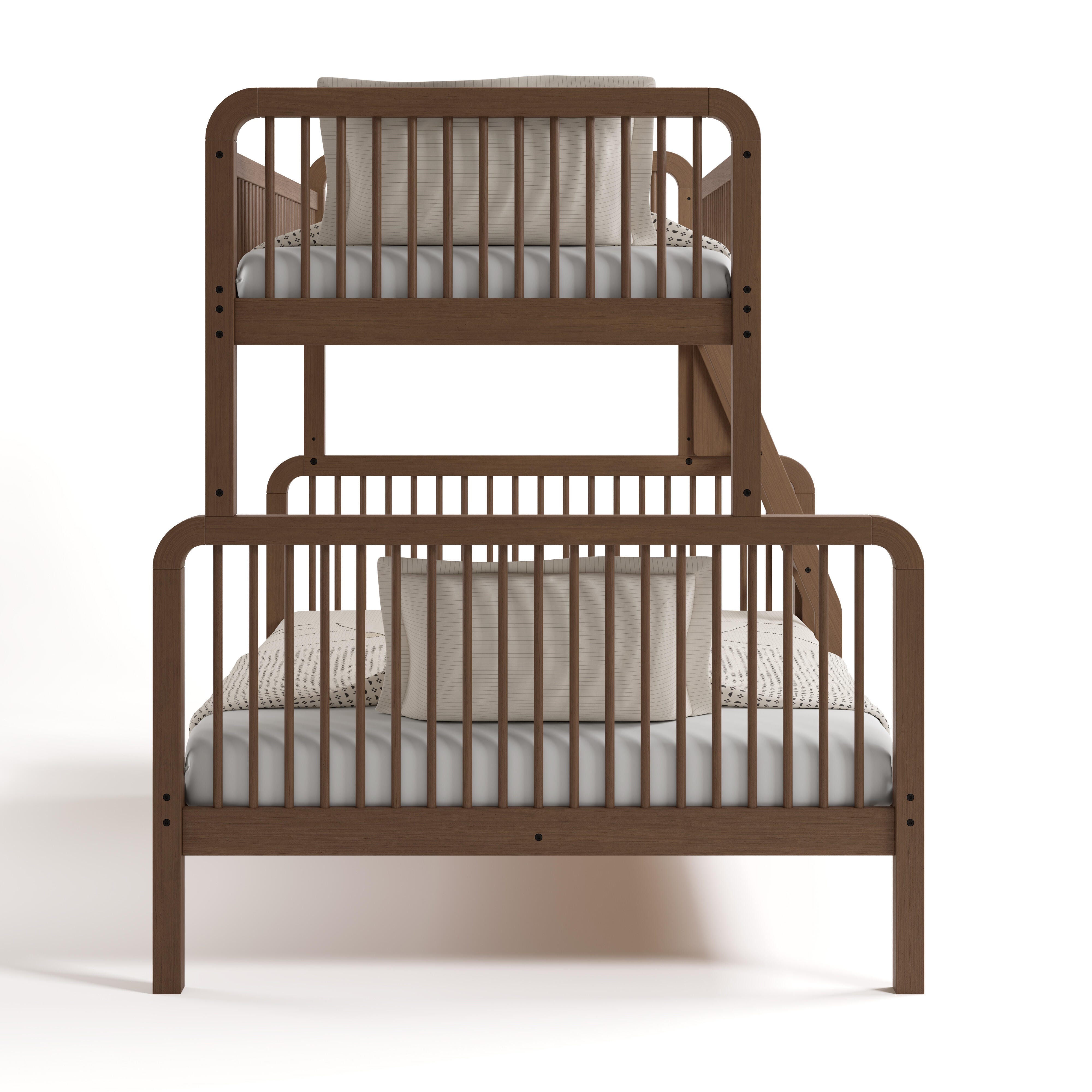Storkcraft Pasadena Twin Over Full Bunk Bed, Hazelnut, large