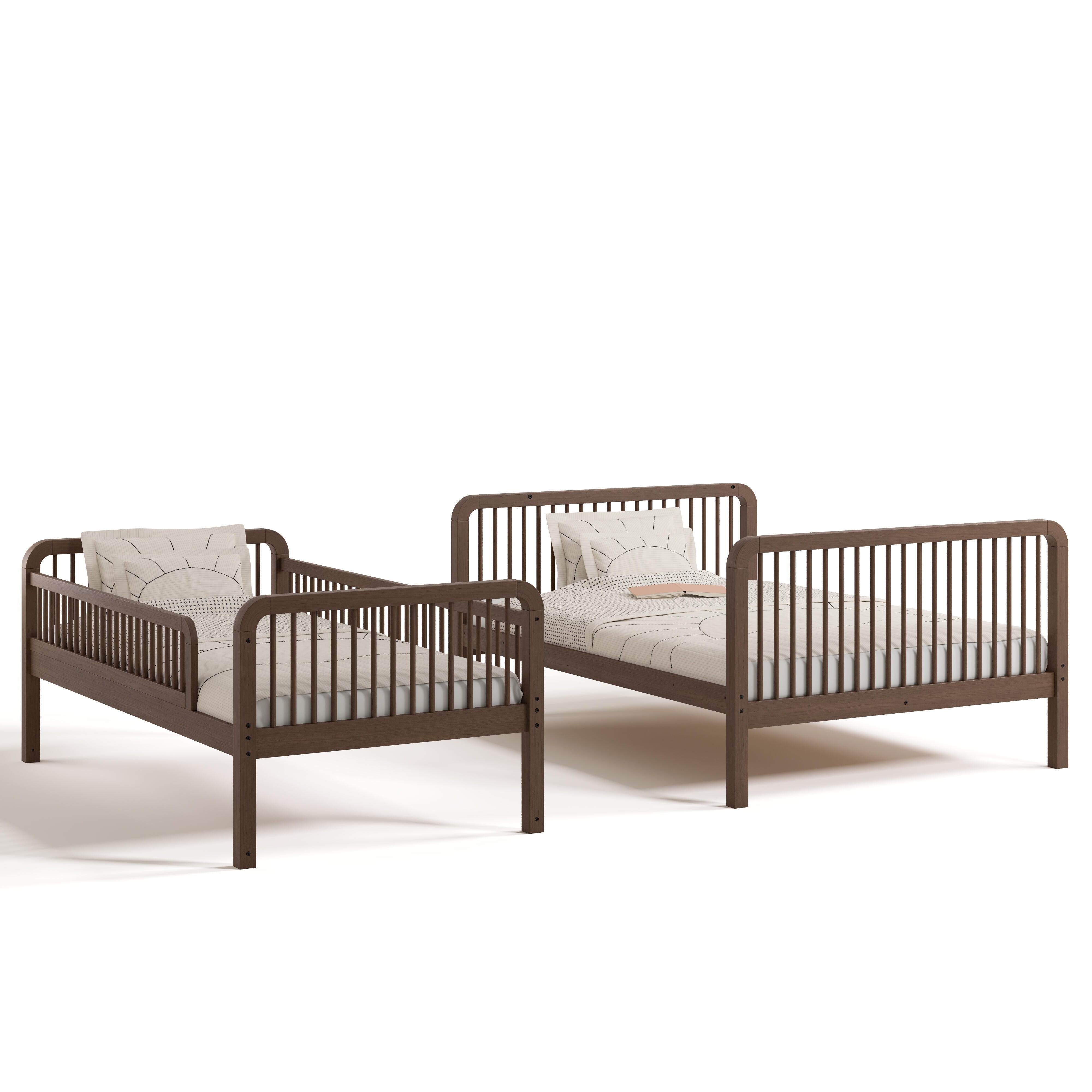 Storkcraft Pasadena Twin Over Full Bunk Bed, Hazelnut, large