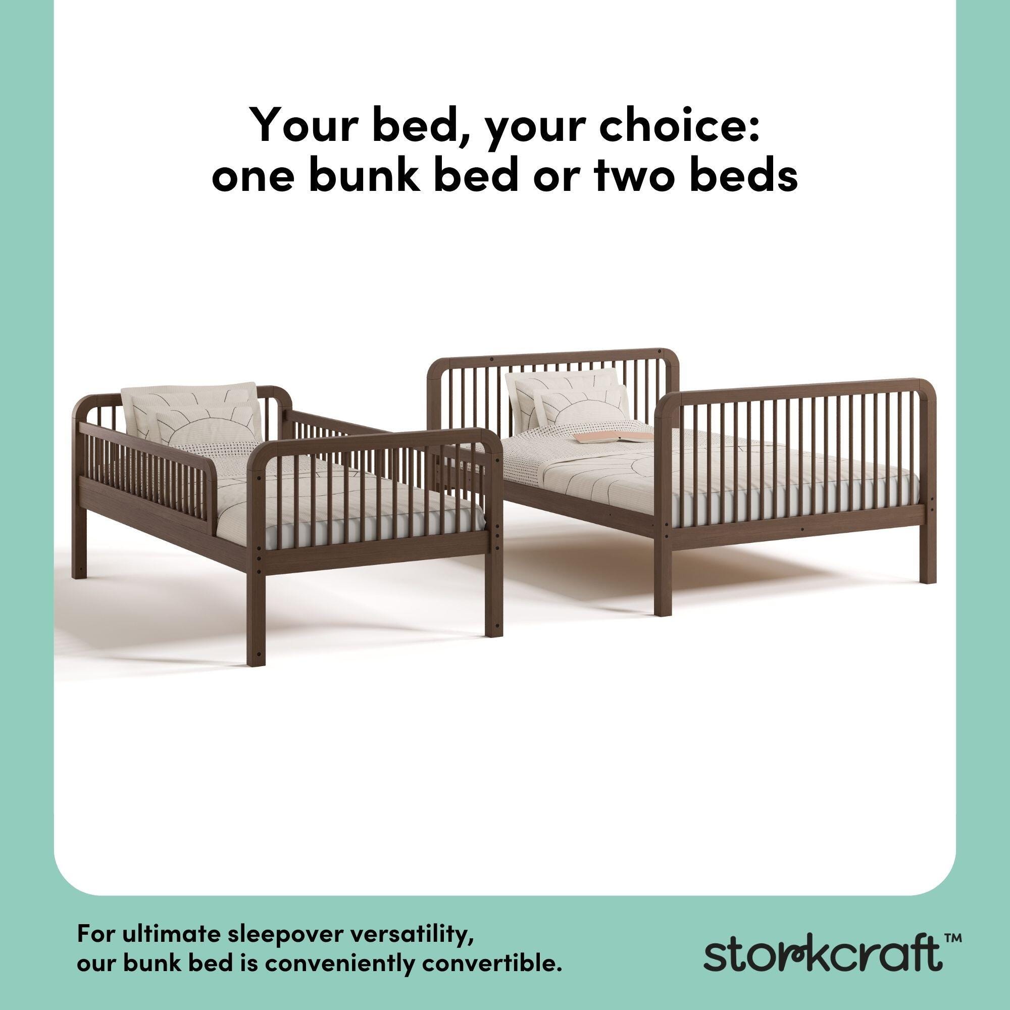 Storkcraft Pasadena Twin Over Full Bunk Bed, Hazelnut, large