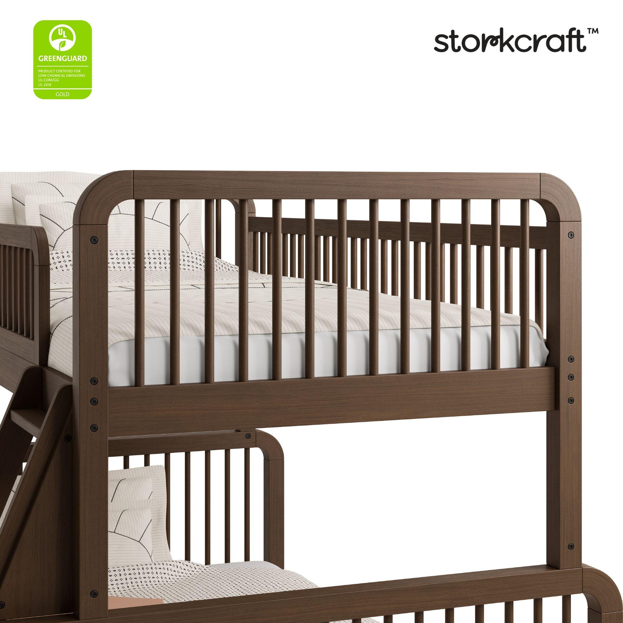 Storkcraft Pasadena Twin Over Full Bunk Bed, Hazelnut, large