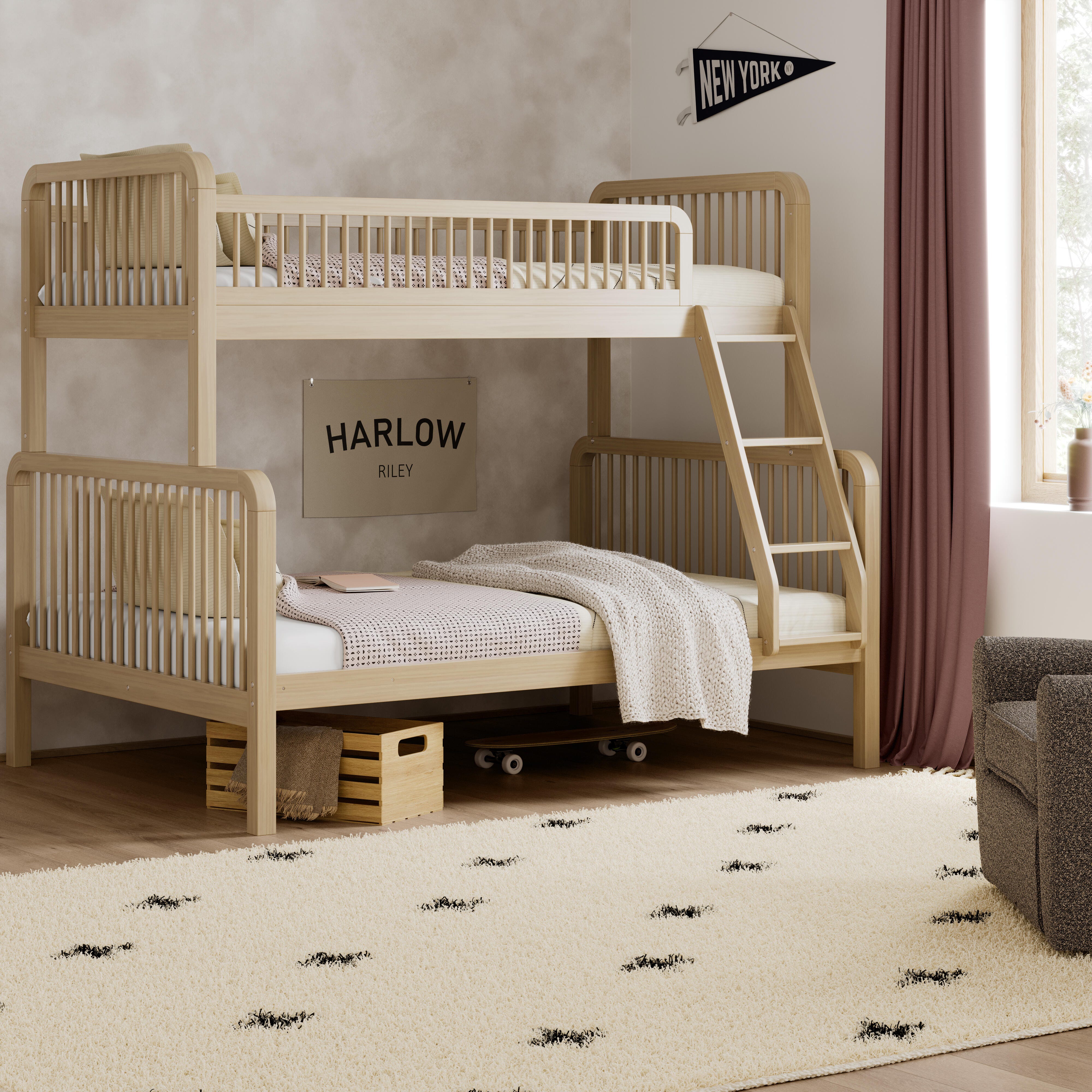 Storkcraft Pasadena Twin Over Full Bunk Bed, Driftwood, large