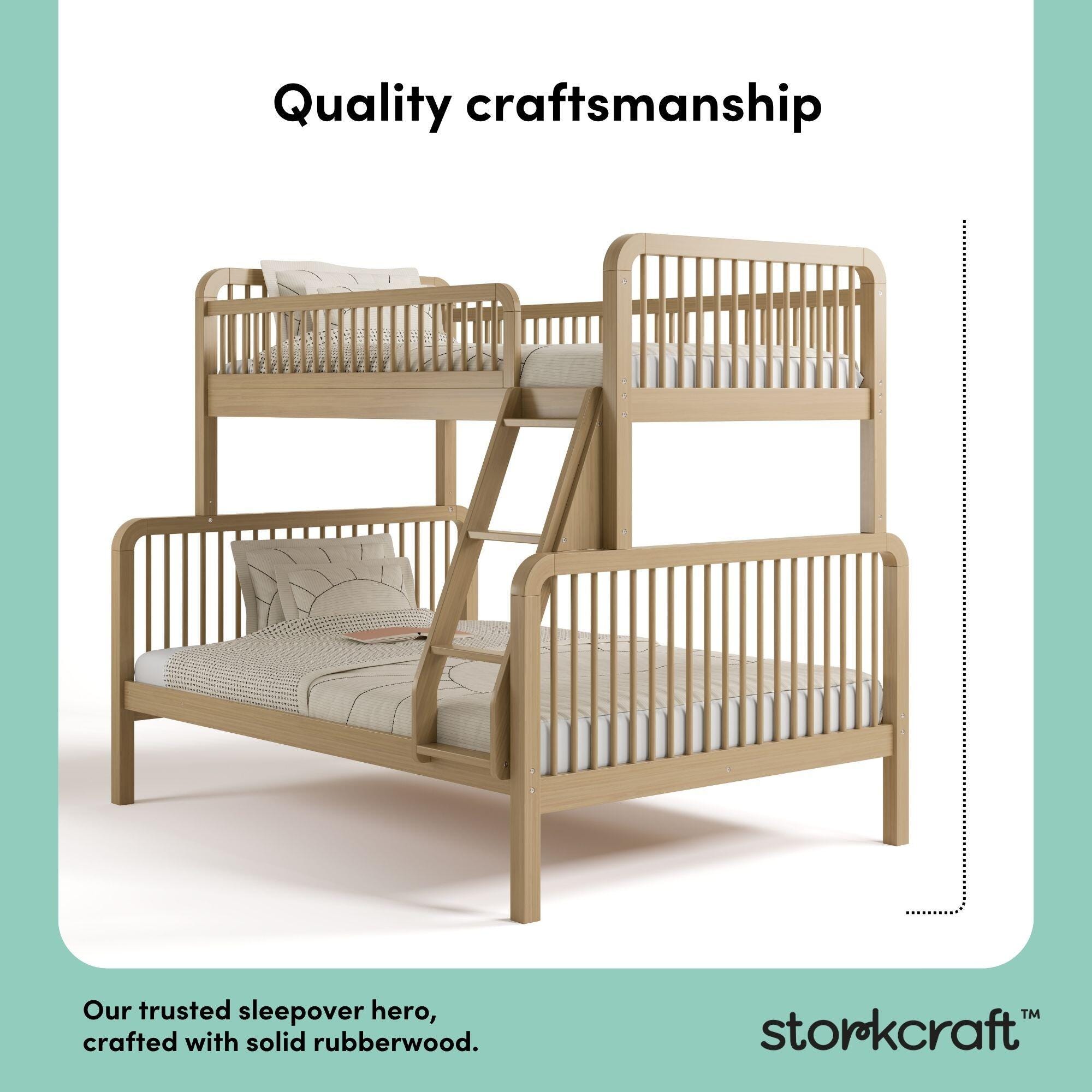 Storkcraft Pasadena Twin Over Full Bunk Bed, Driftwood, large