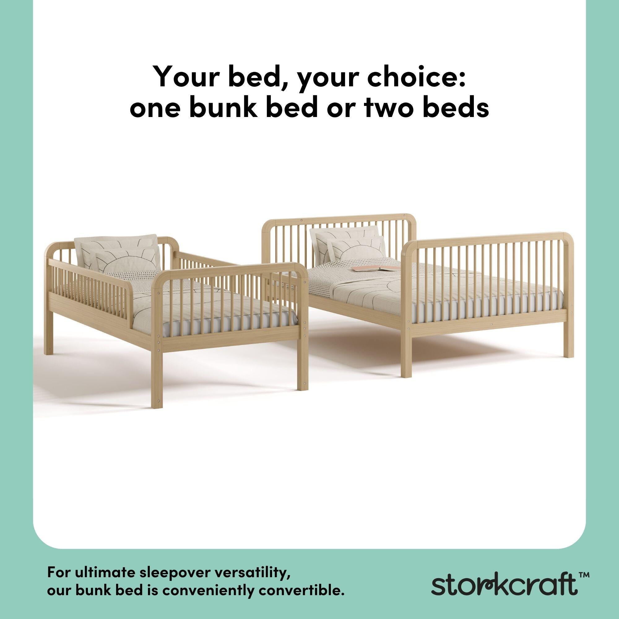 Storkcraft Pasadena Twin Over Full Bunk Bed, Driftwood, large