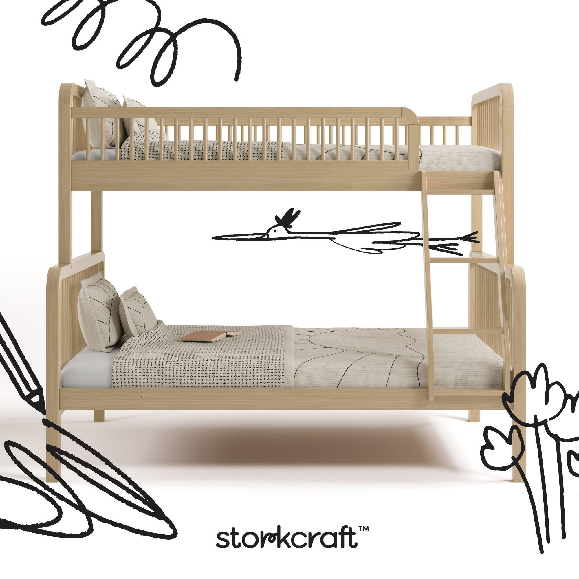 Storkcraft Pasadena Twin Over Full Bunk Bed, Driftwood, large