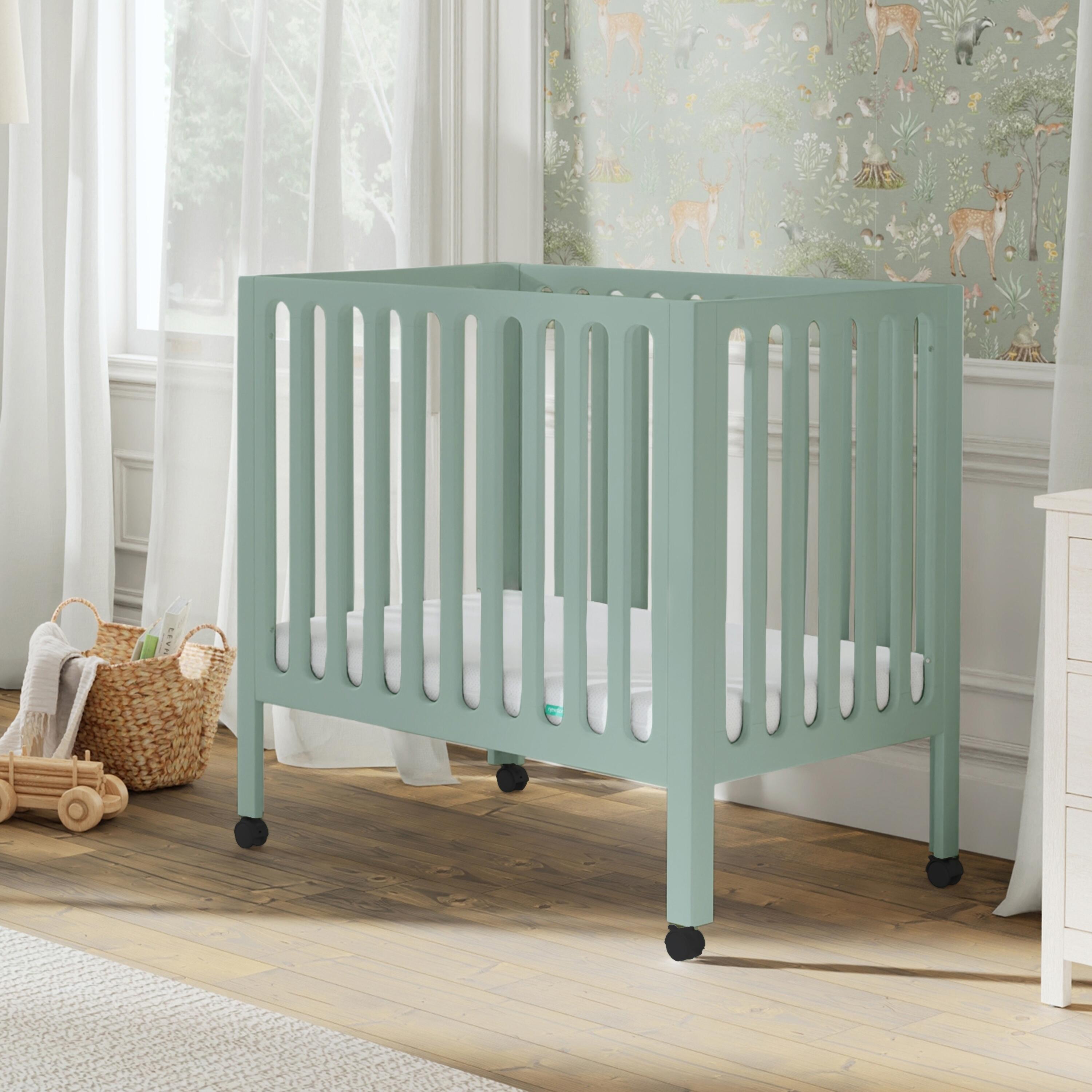 Newton Baby Galileo Mini Crib, Sage, large