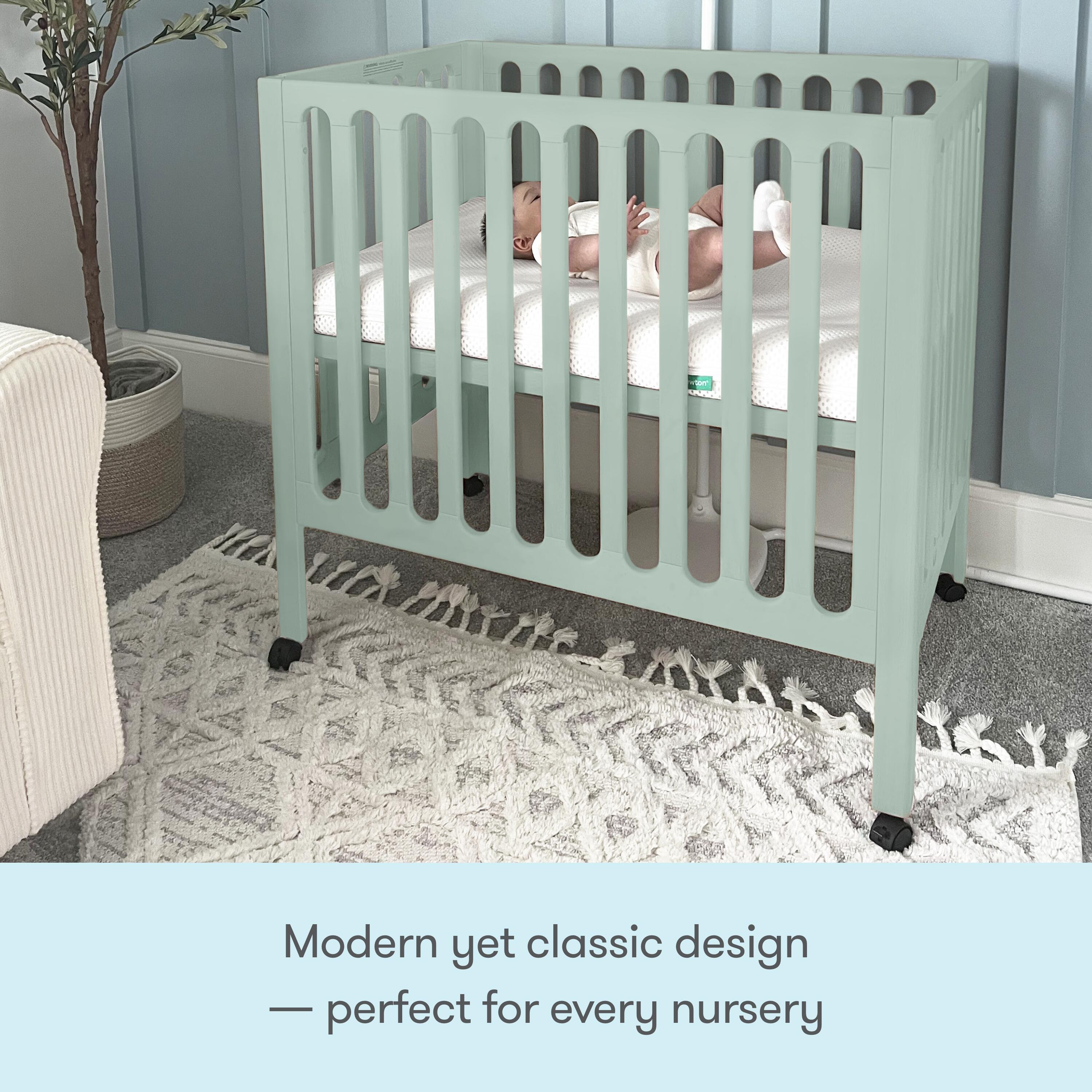 Newton Baby Galileo Mini Crib, Sage, large