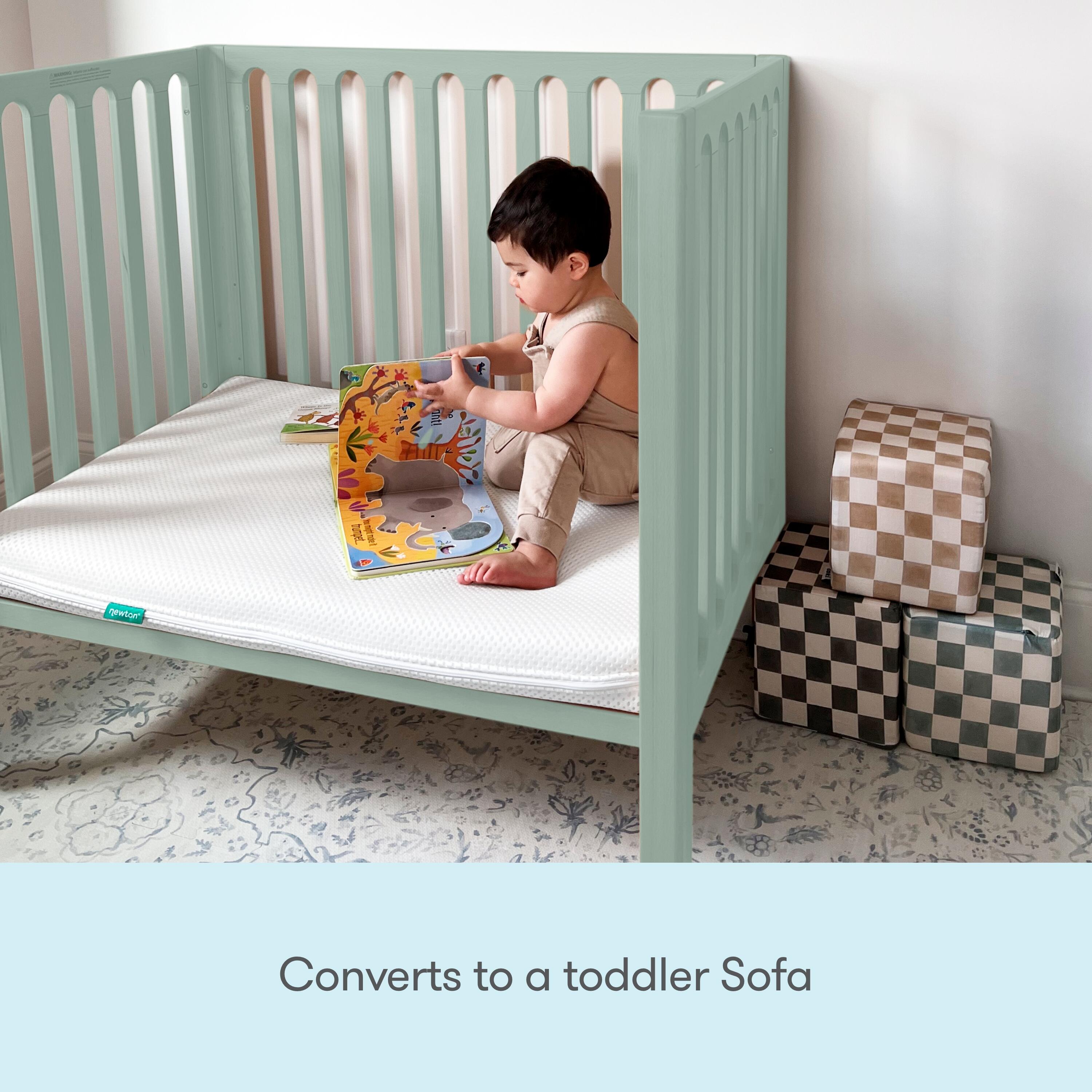 Newton Baby Galileo Mini Crib, Sage, large