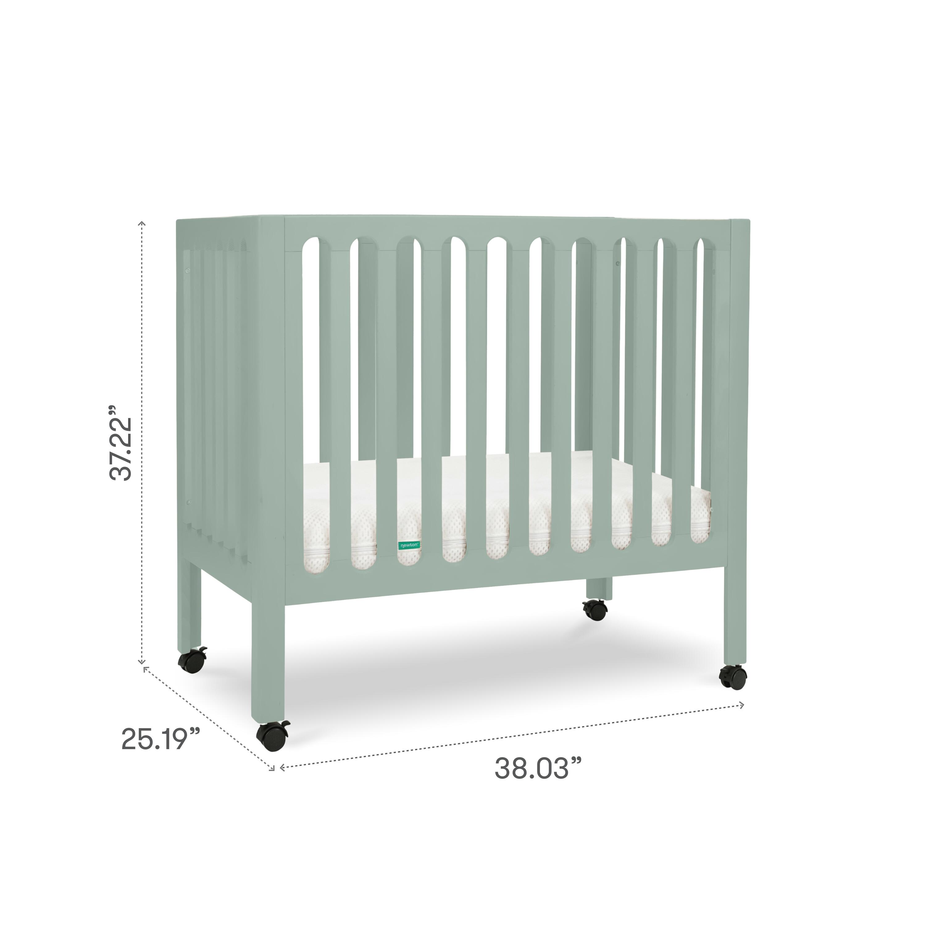 Newton Baby Galileo Mini Crib, Sage, large