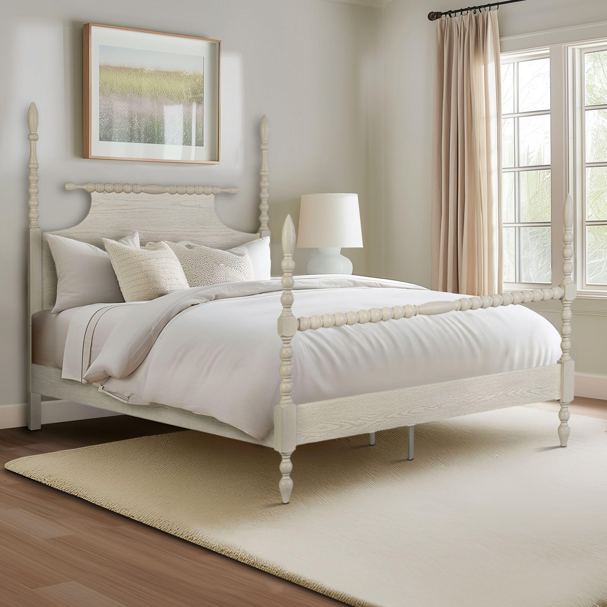 Madison Park Signature Beckett Rolling Pin Full Bed, Antique Cream