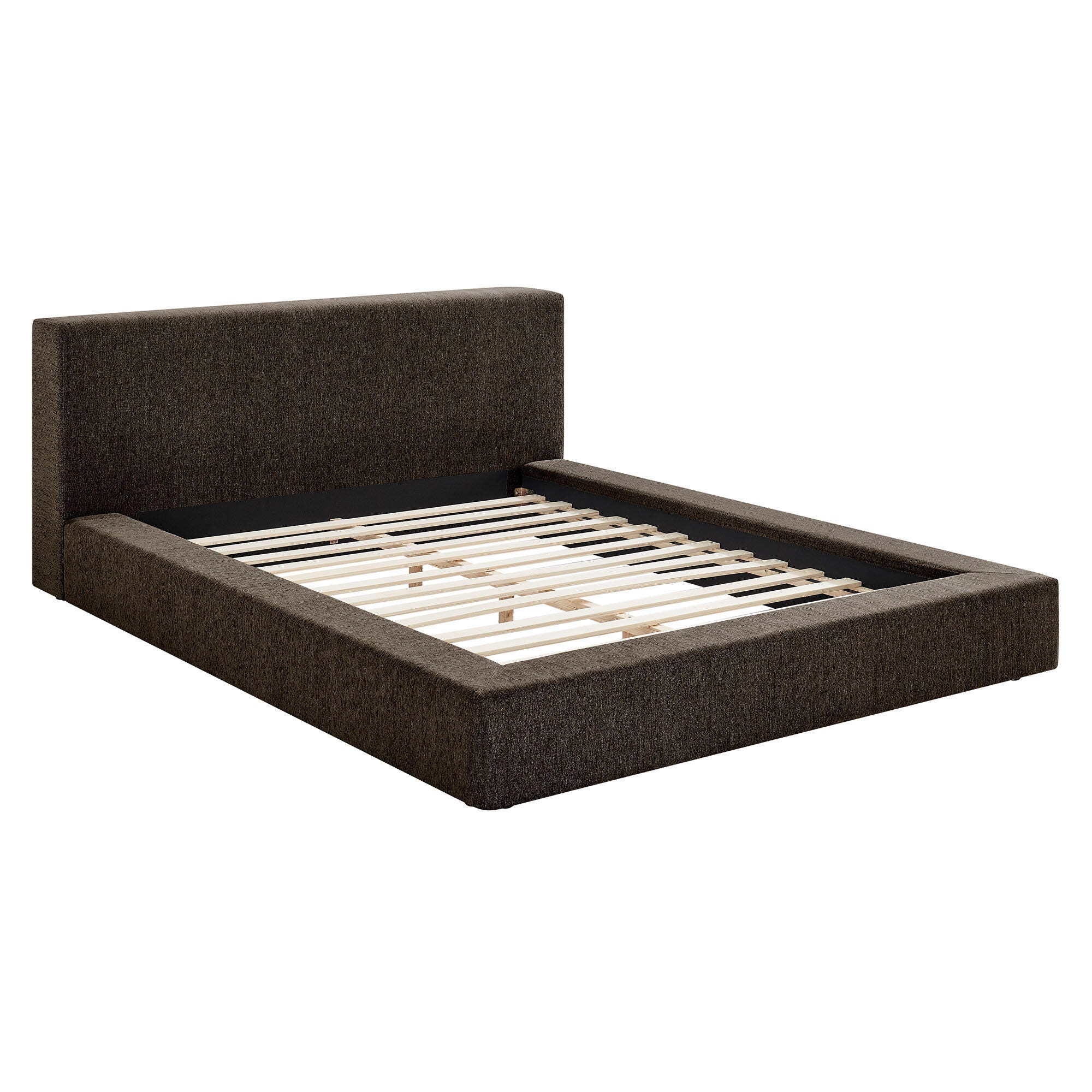 Modway Luma Queen Panel Platform Bed, Java, large