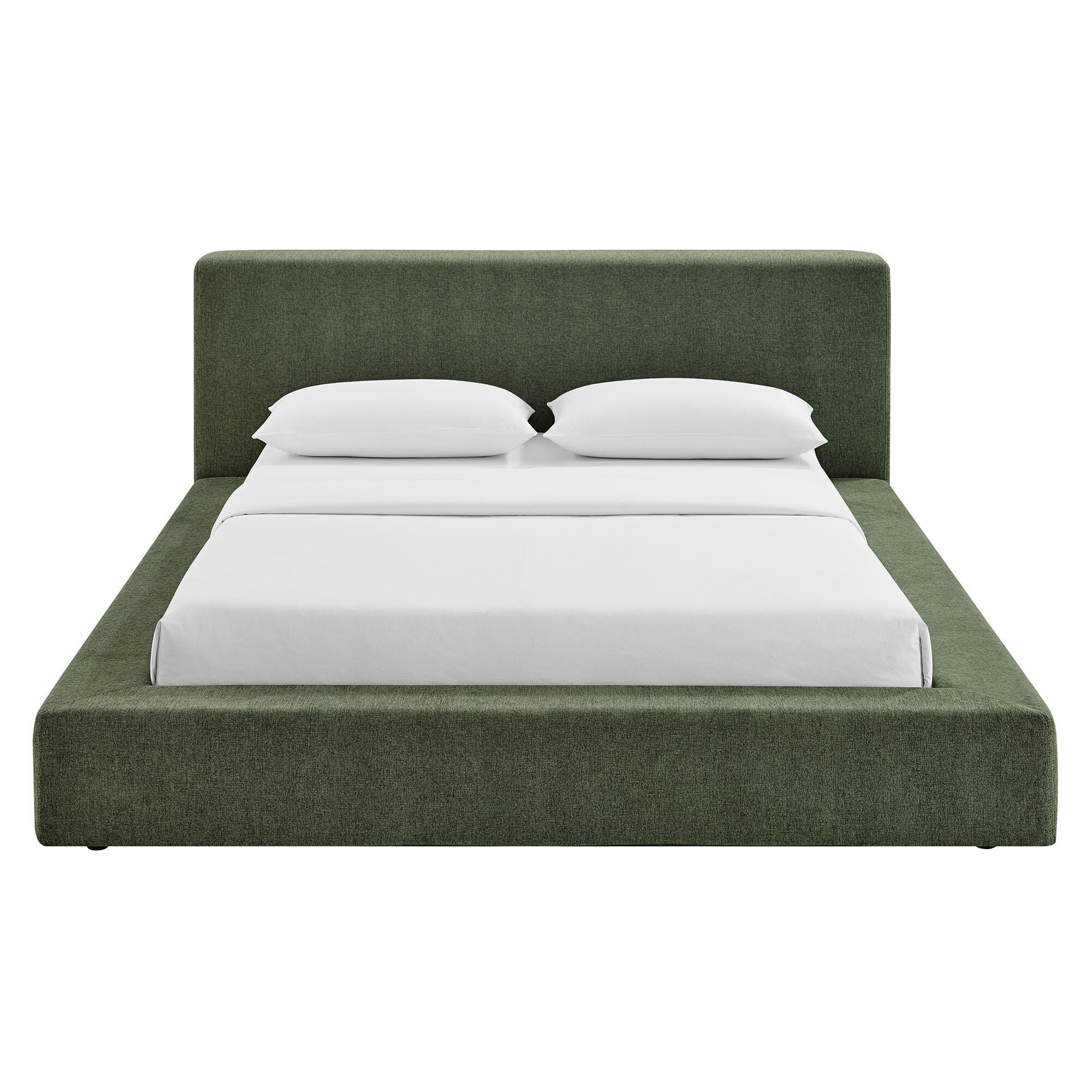 Modway Luma King Panel Platform Bed, Eucalyptus, large
