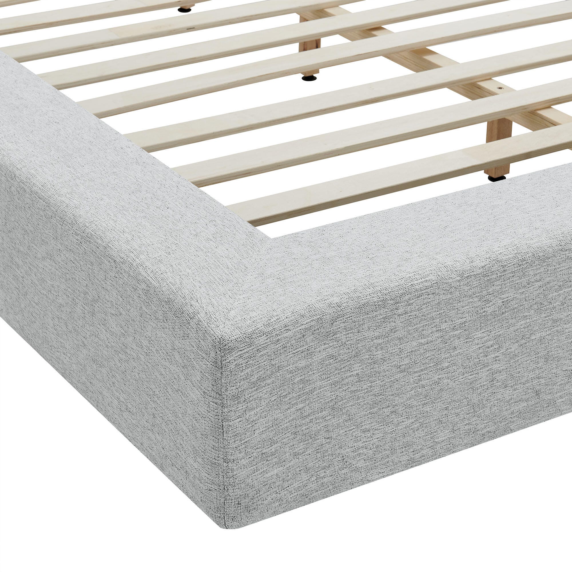 Modway Luma King Panel Platform Bed, Light Gray, large