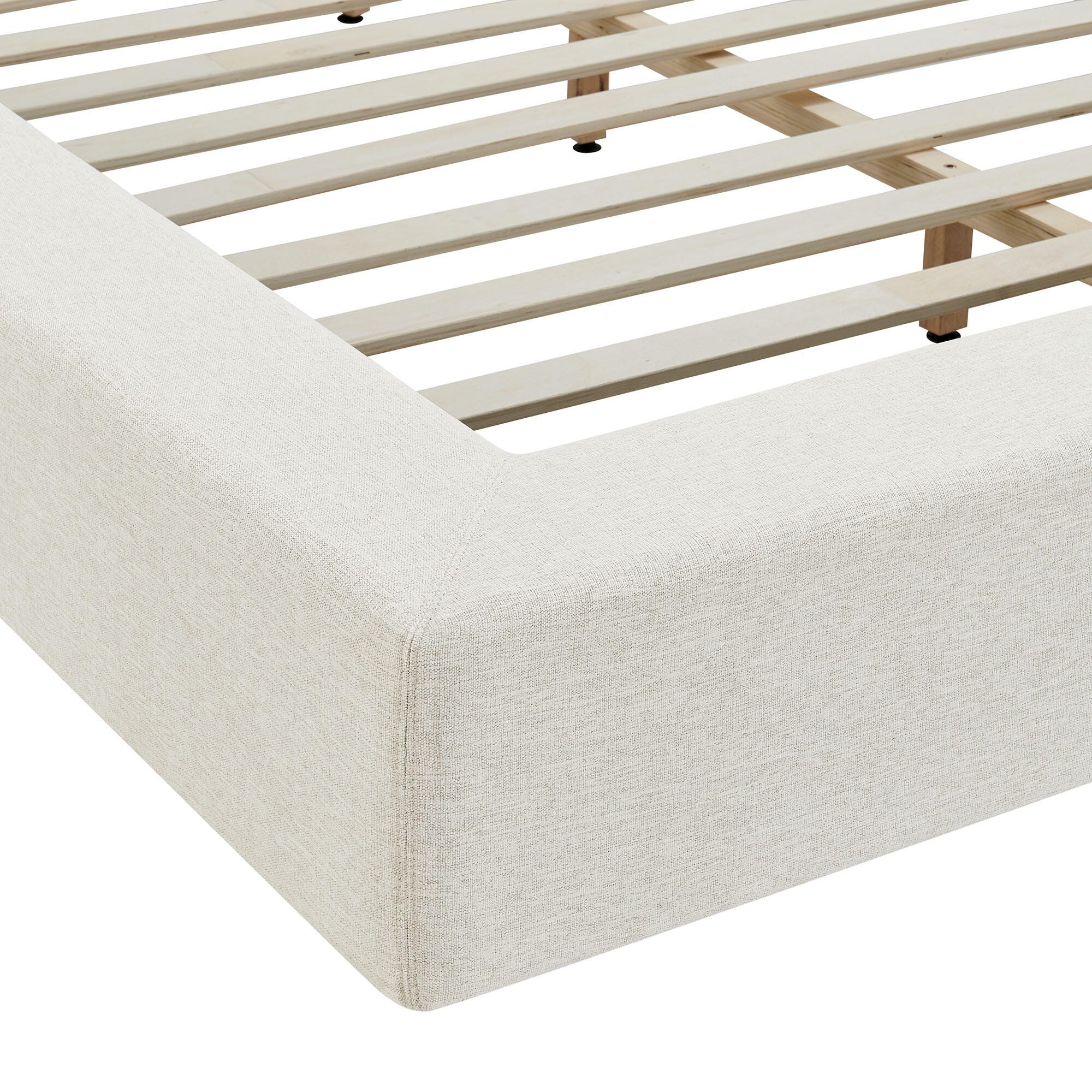 Modway Luma Queen Panel Platform Bed, Ivory, large