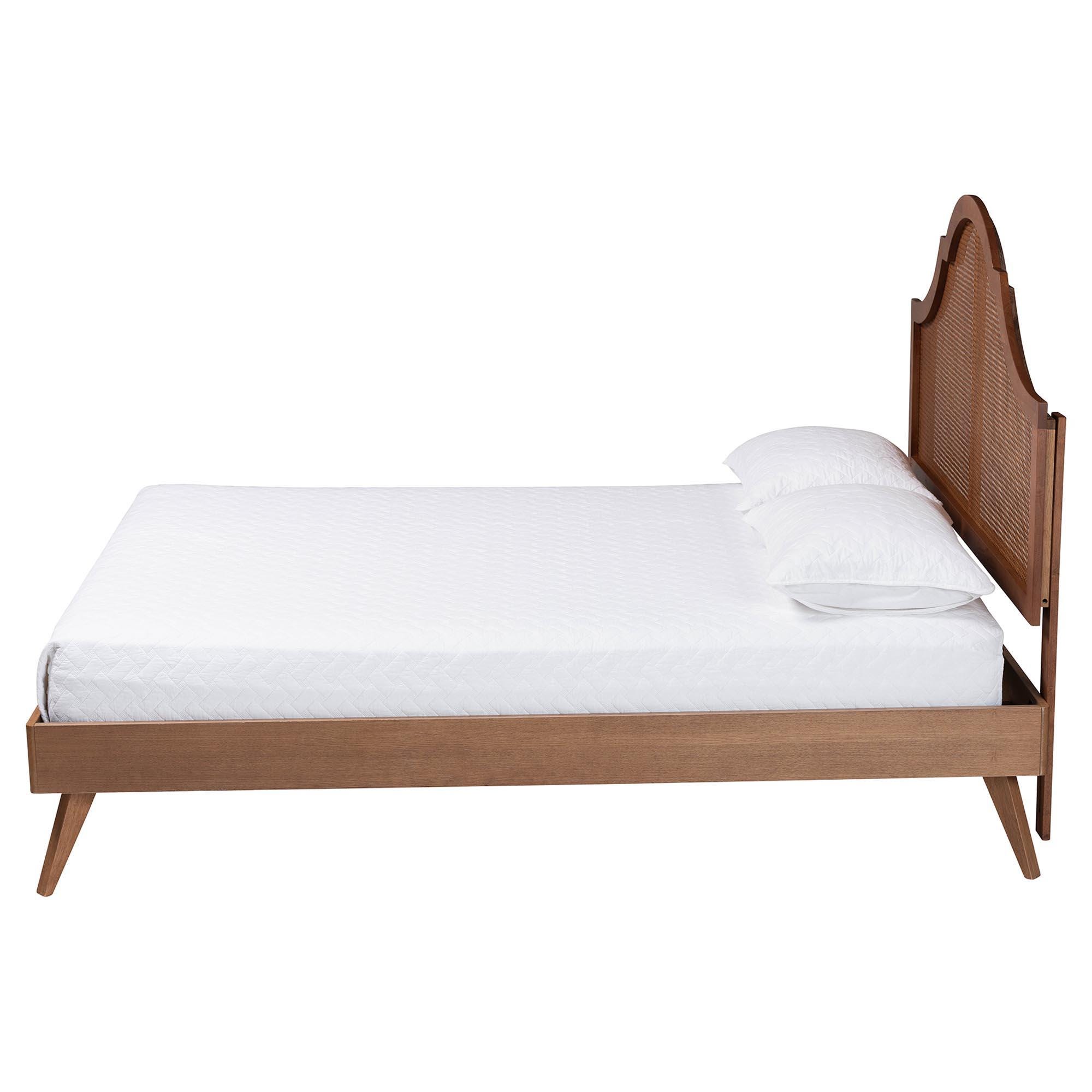 Baxton Studio Alecia Queen Panel Platform Bed, , large