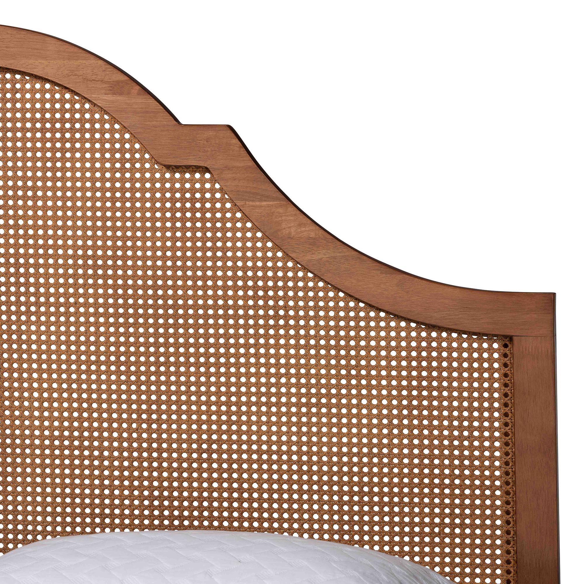 Baxton Studio Alecia Queen Panel Platform Bed, , large