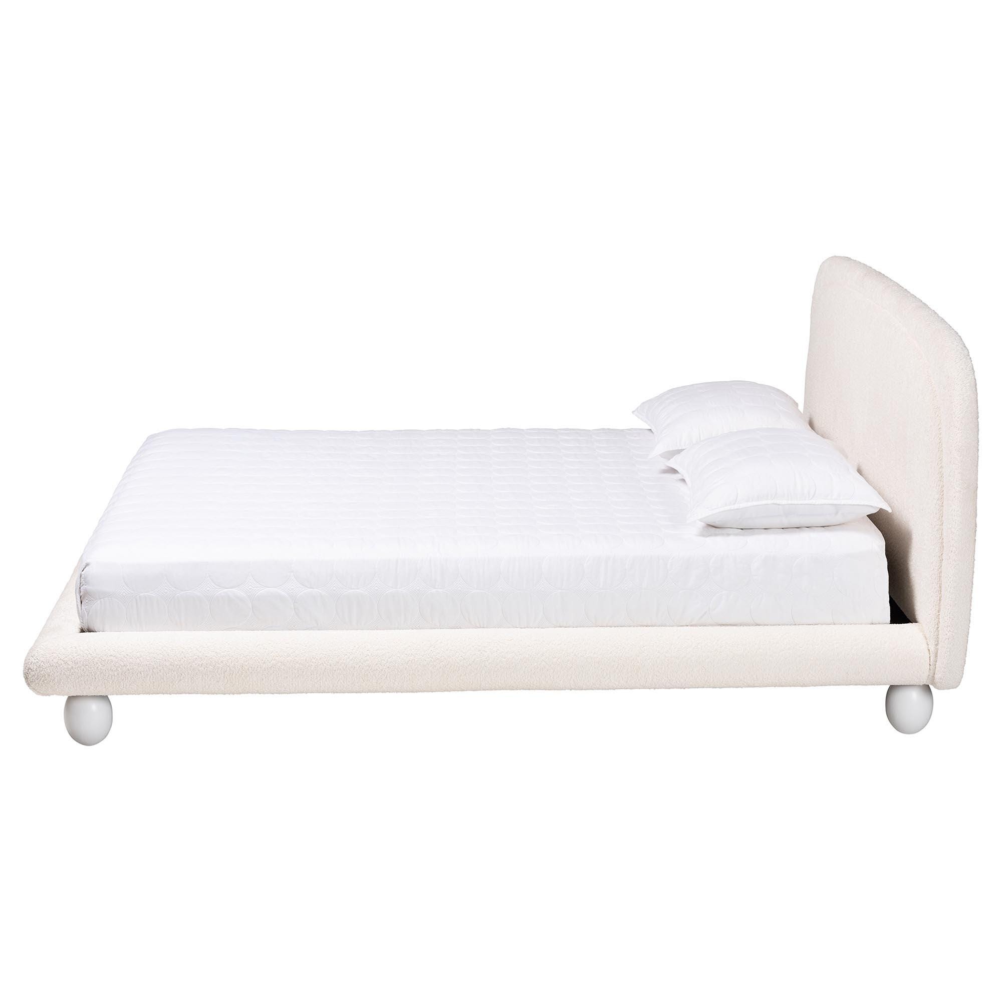Baxton Studio Eladio Queen Panel Platform Bed, , large