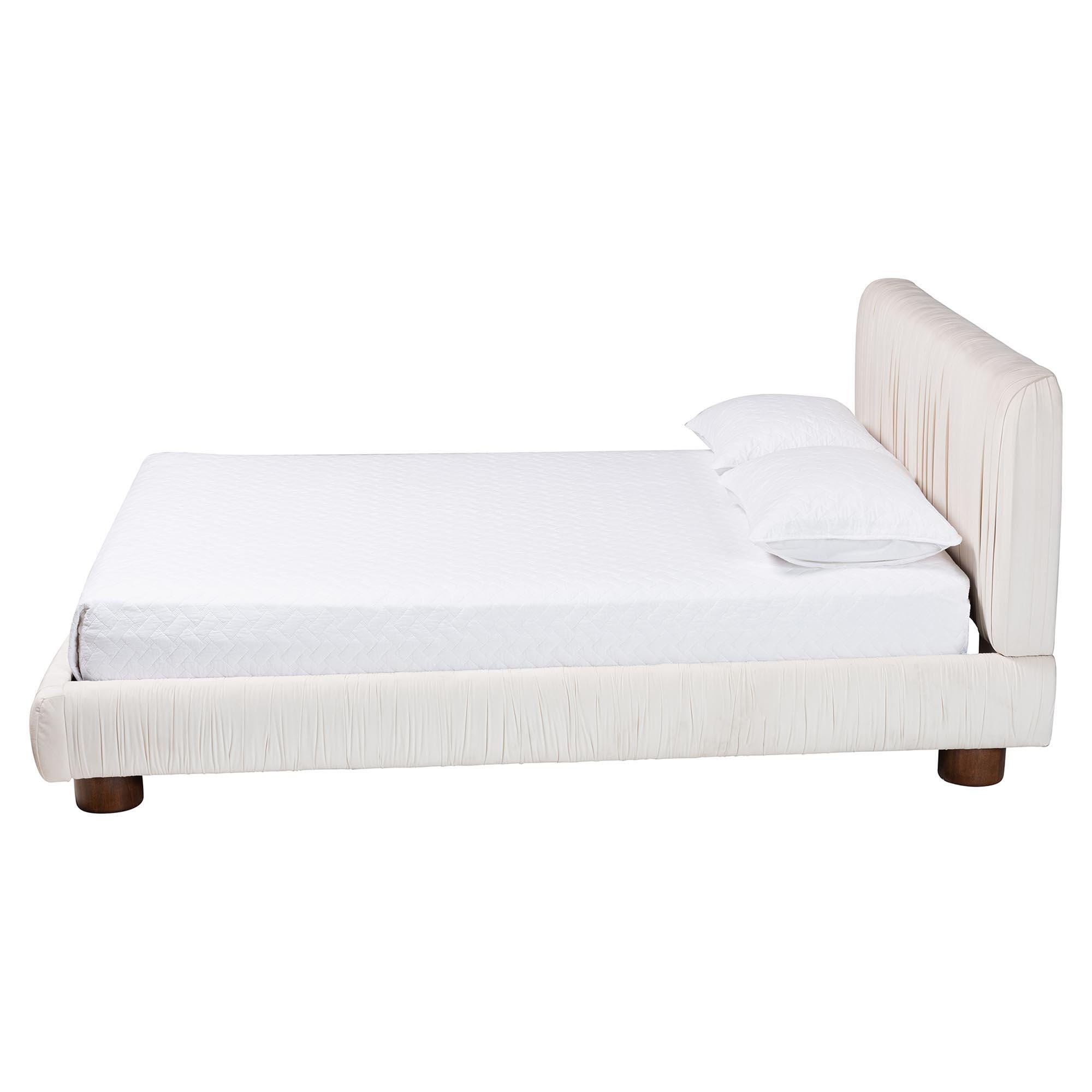 Baxton Studio Emsley Queen Panel Platform Bed, , large