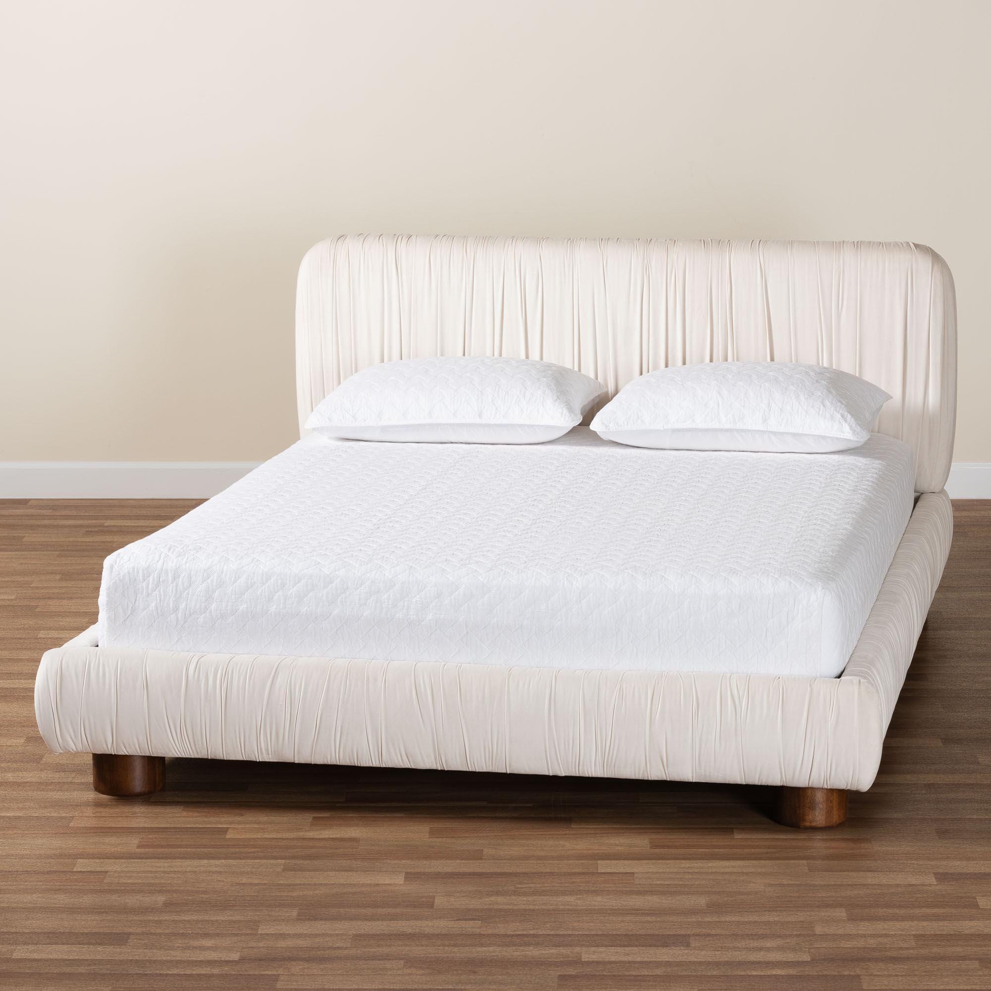 Baxton Studio Emsley Queen Panel Platform Bed, , large