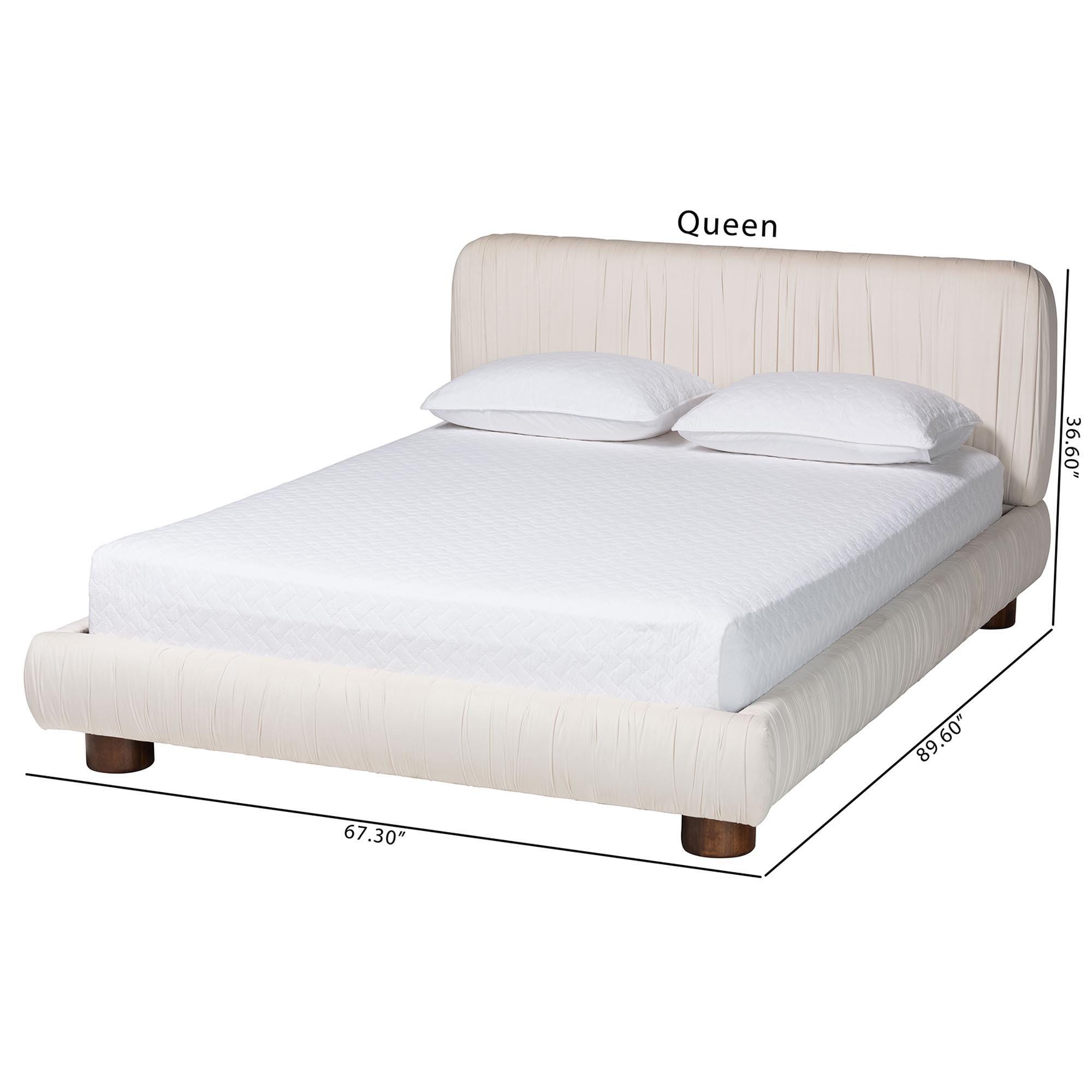 Baxton Studio Emsley Queen Panel Platform Bed, , large