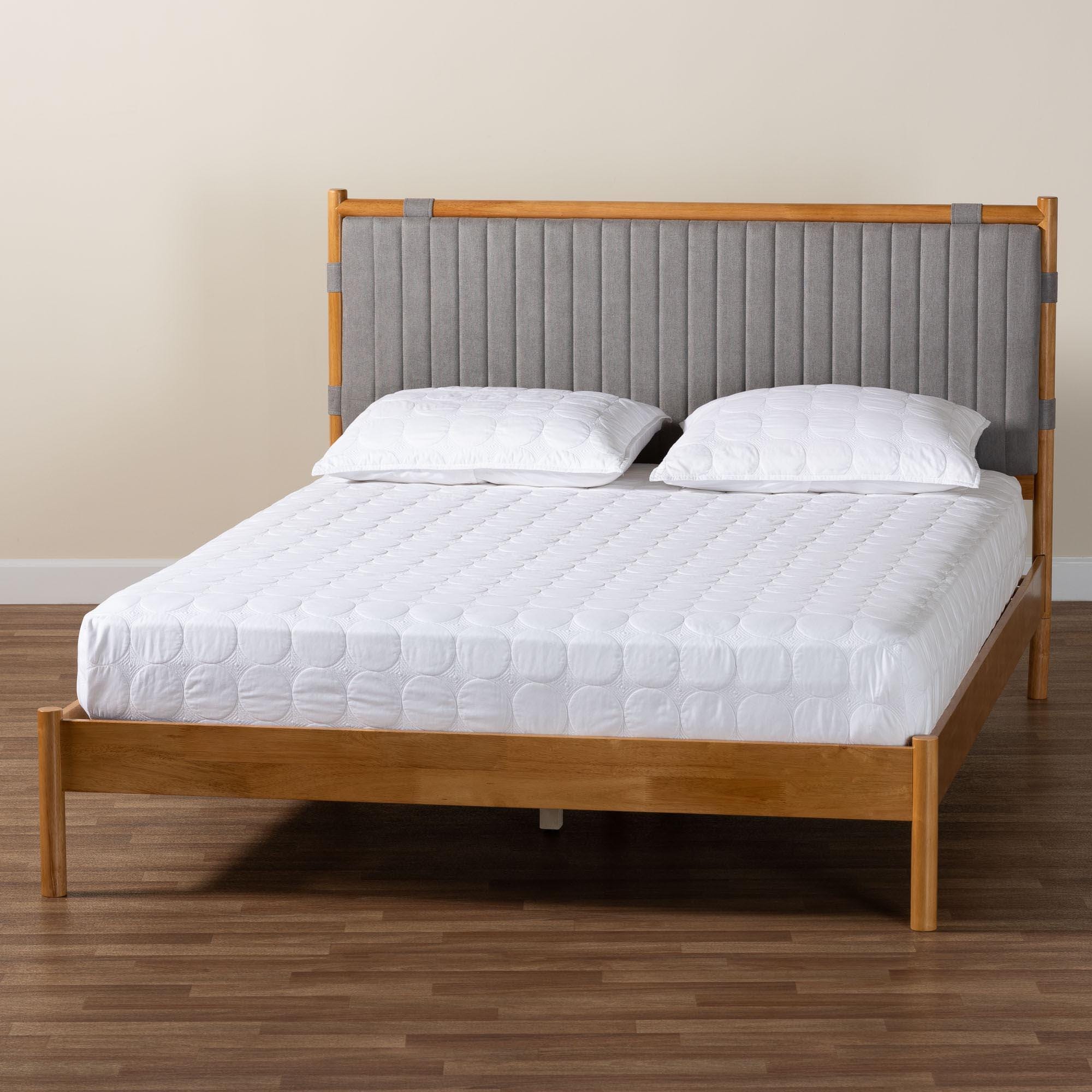 Baxton Studio Jaiana Queen Panel Platform Bed, , large