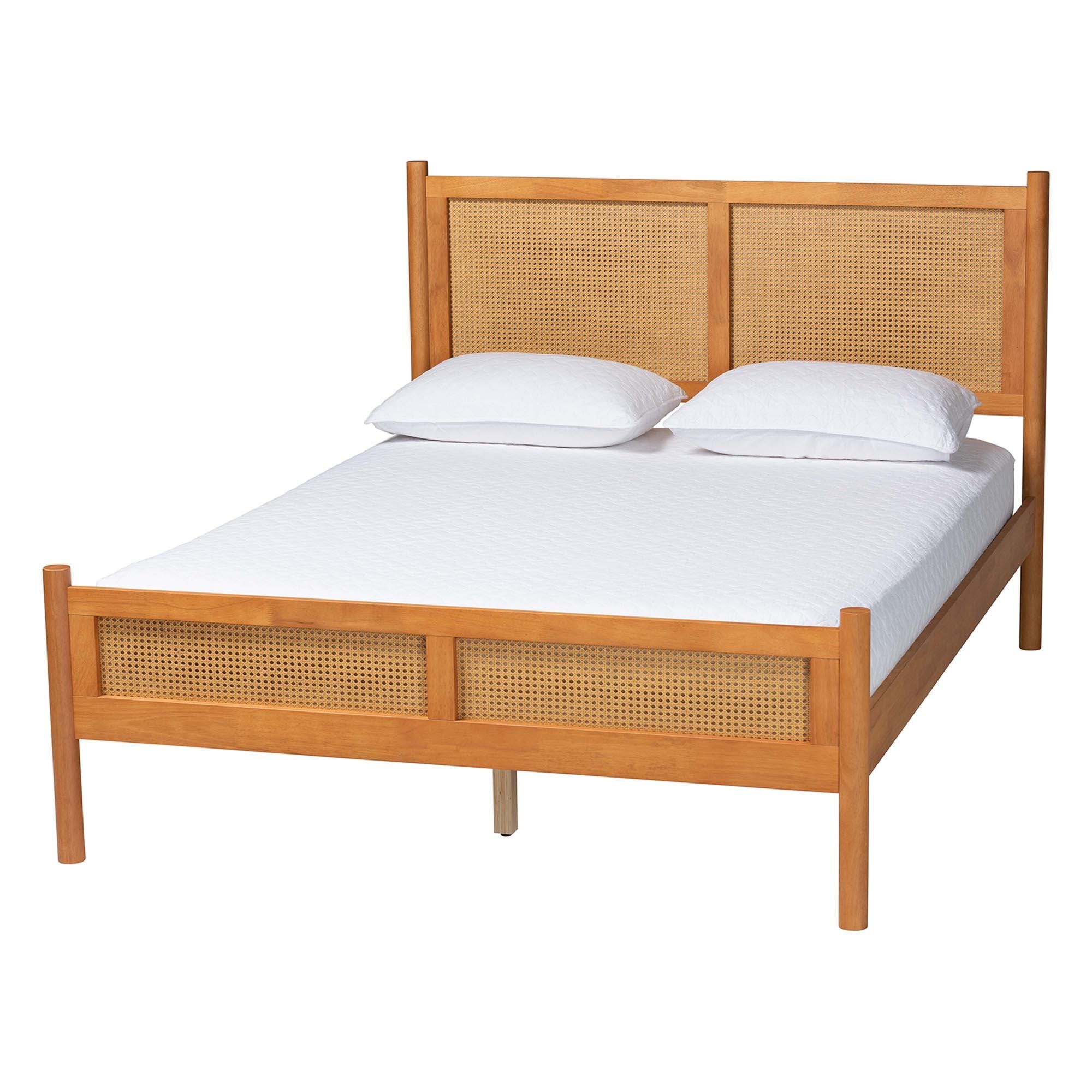 Baxton Studio Jenn Queen Panel Platform Bed, , large