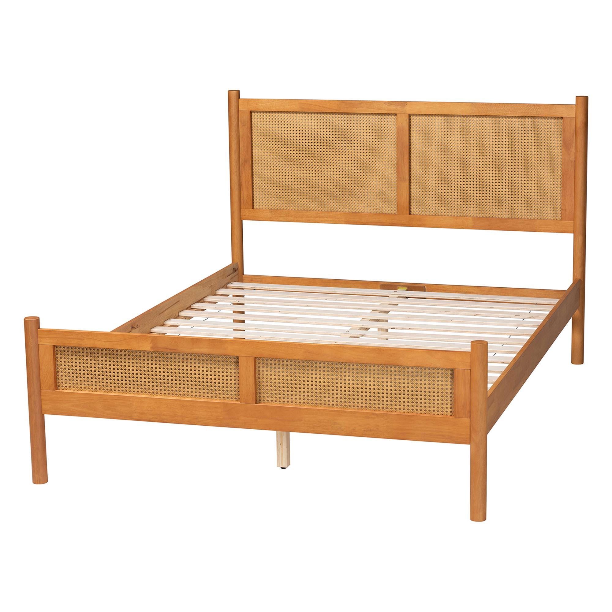 Baxton Studio Jenn Queen Panel Platform Bed, , large