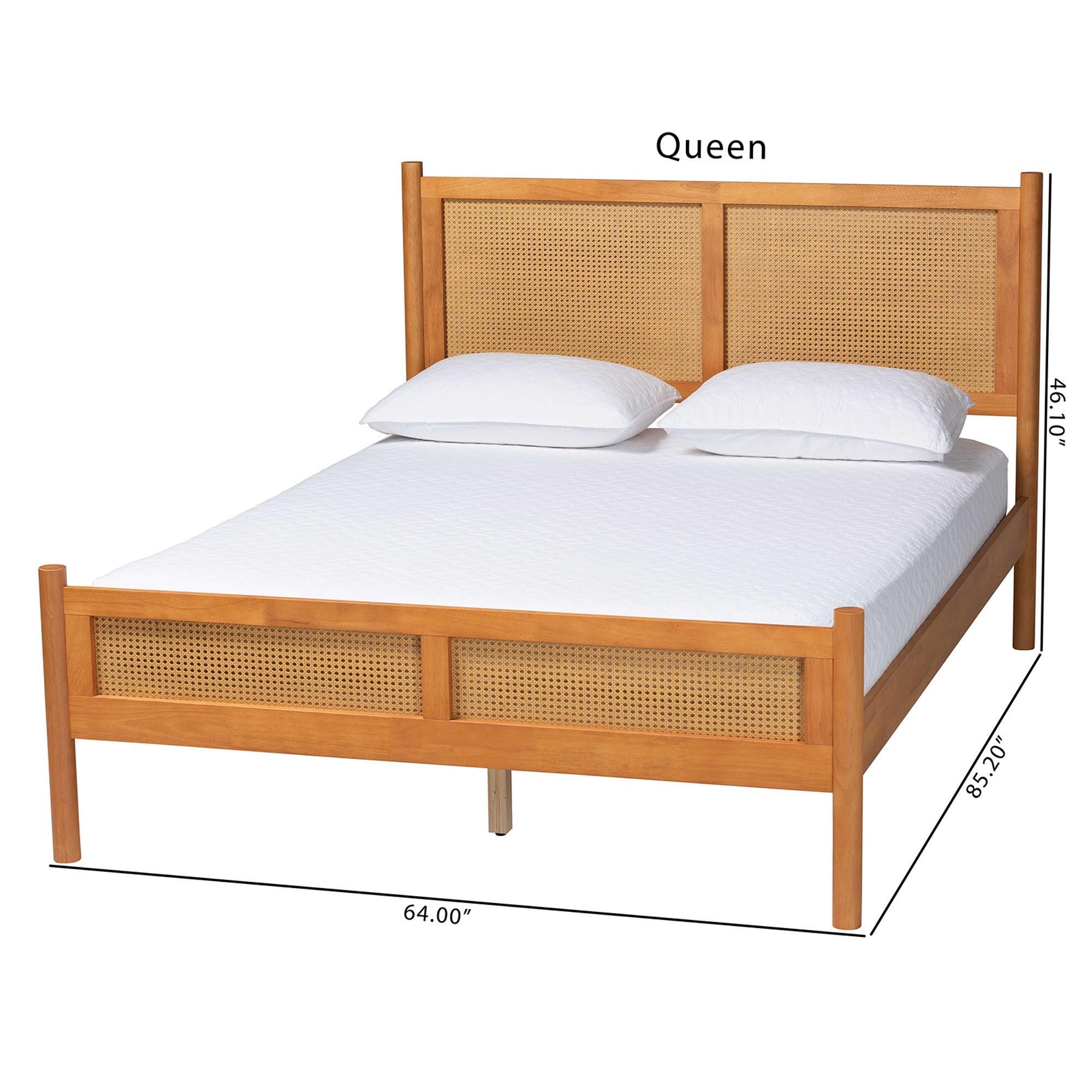 Baxton Studio Jenn Queen Panel Platform Bed, , large