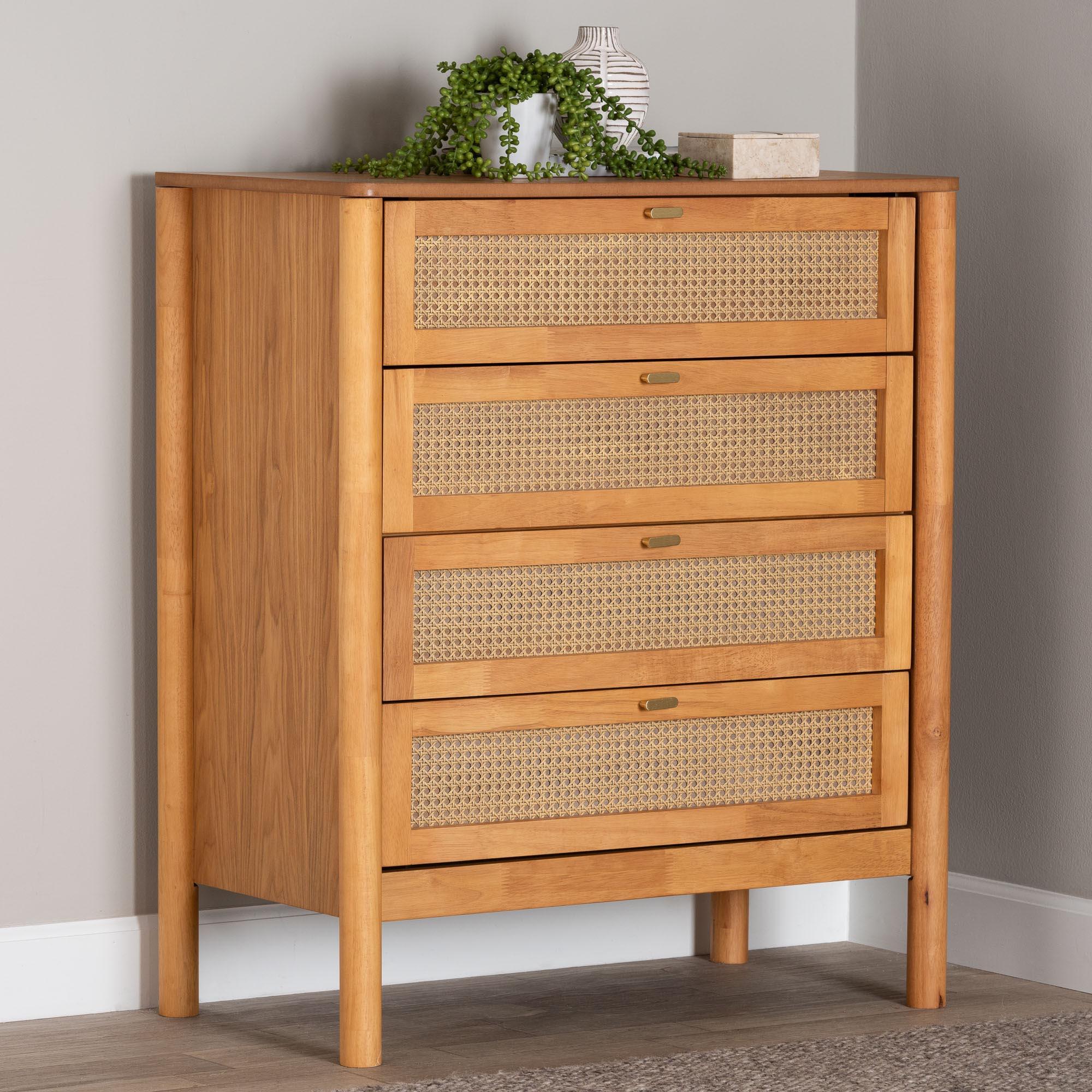 Baxton Studio Jenn 4 Drawer Chest of Drawers, , rollover