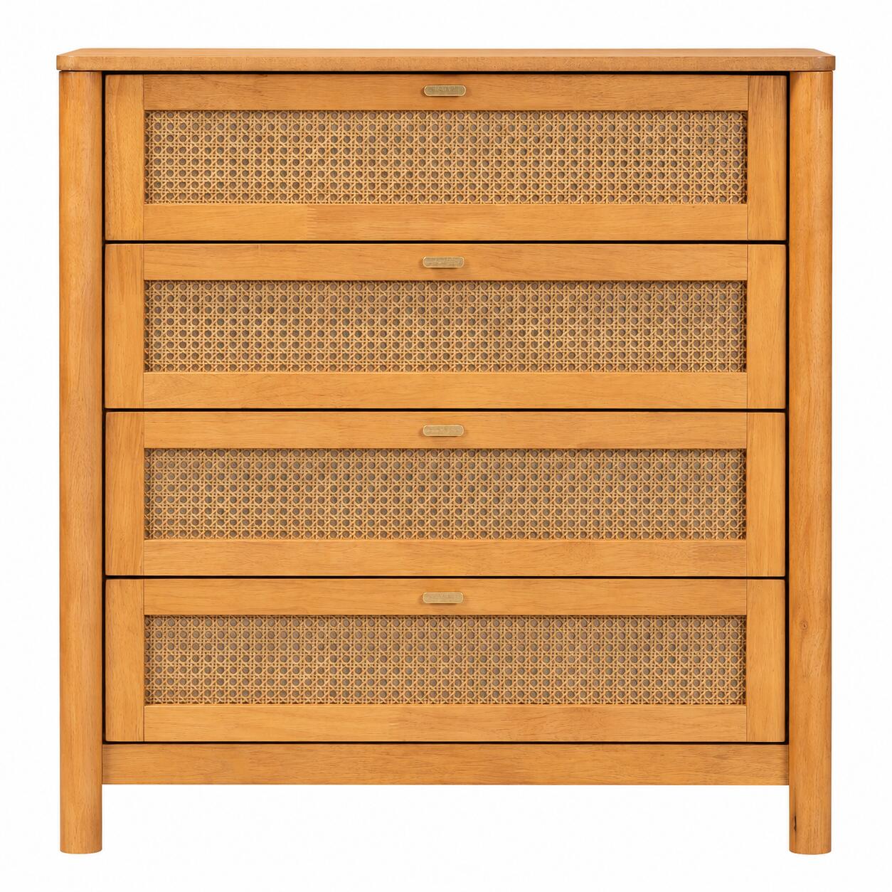 Baxton Studio Jenn 4 Drawer Chest of Drawers, , large