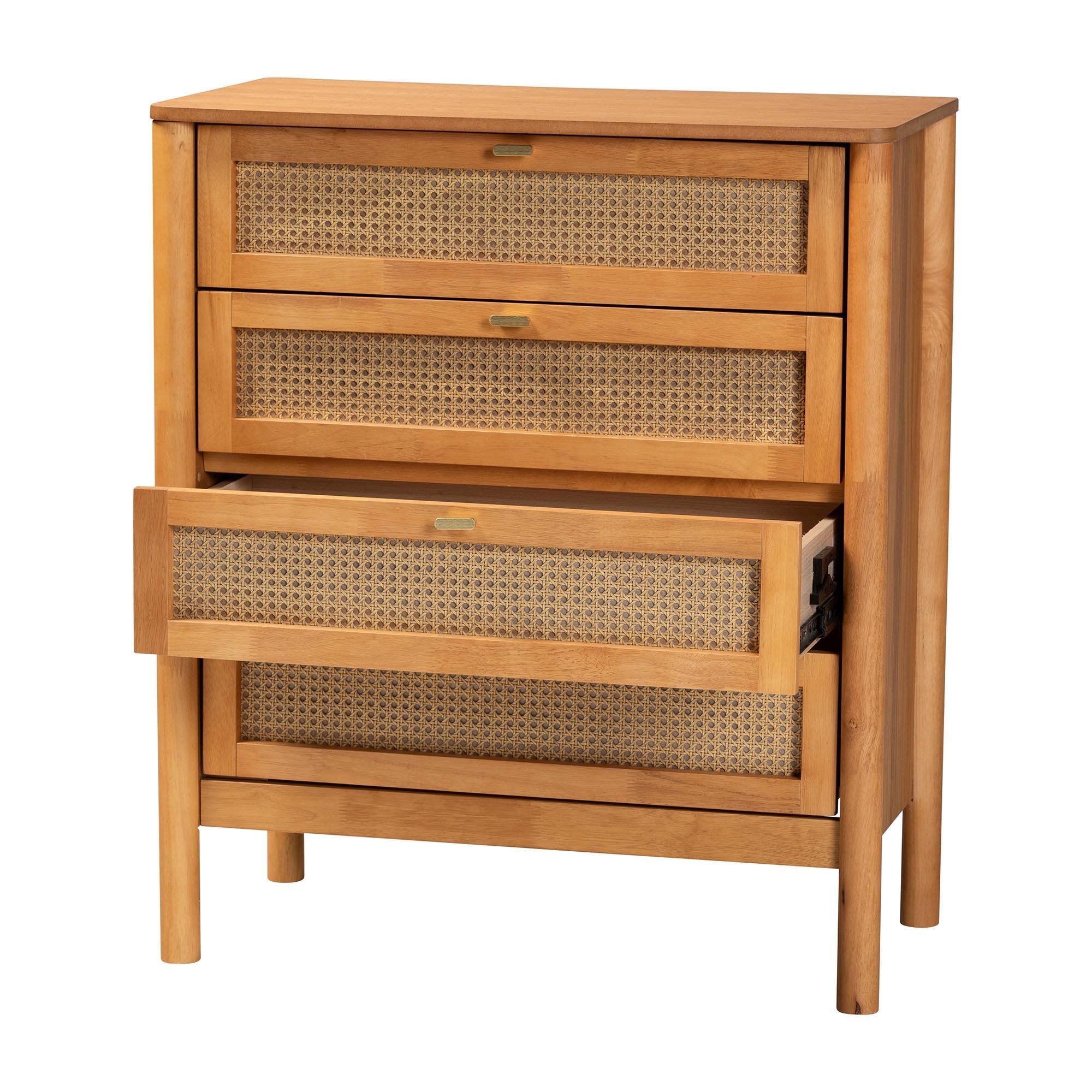 Baxton Studio Jenn 4 Drawer Chest of Drawers, , large