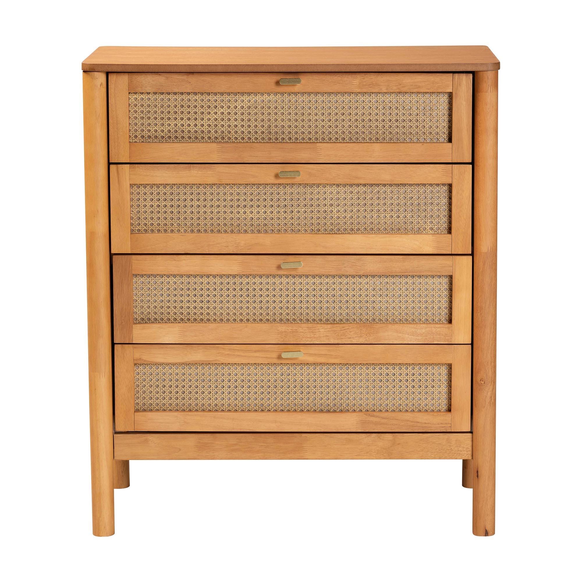 Baxton Studio Jenn 4 Drawer Chest of Drawers, , large